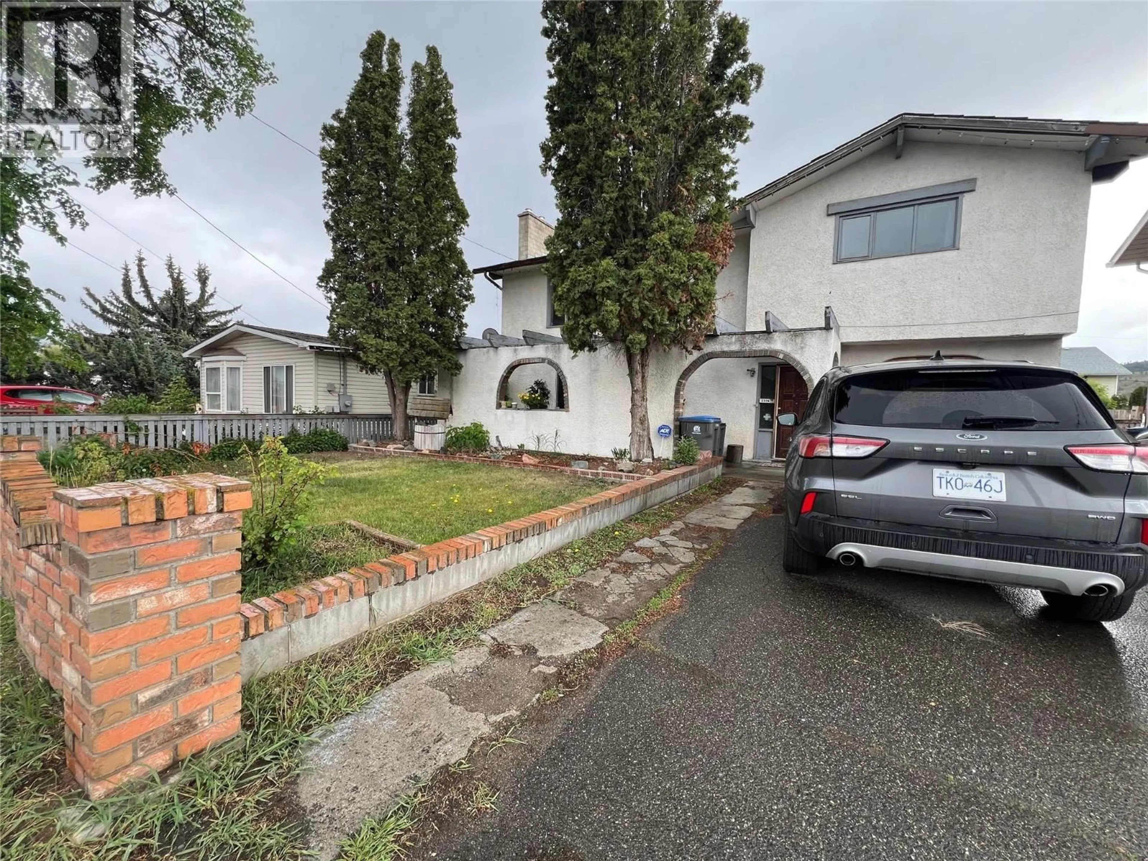 A pic from outside/outdoor area/front of a property/back of a property/a pic from drone, street for 2376 QUILCHENA AVENUE, Merritt British Columbia V1K1B8
