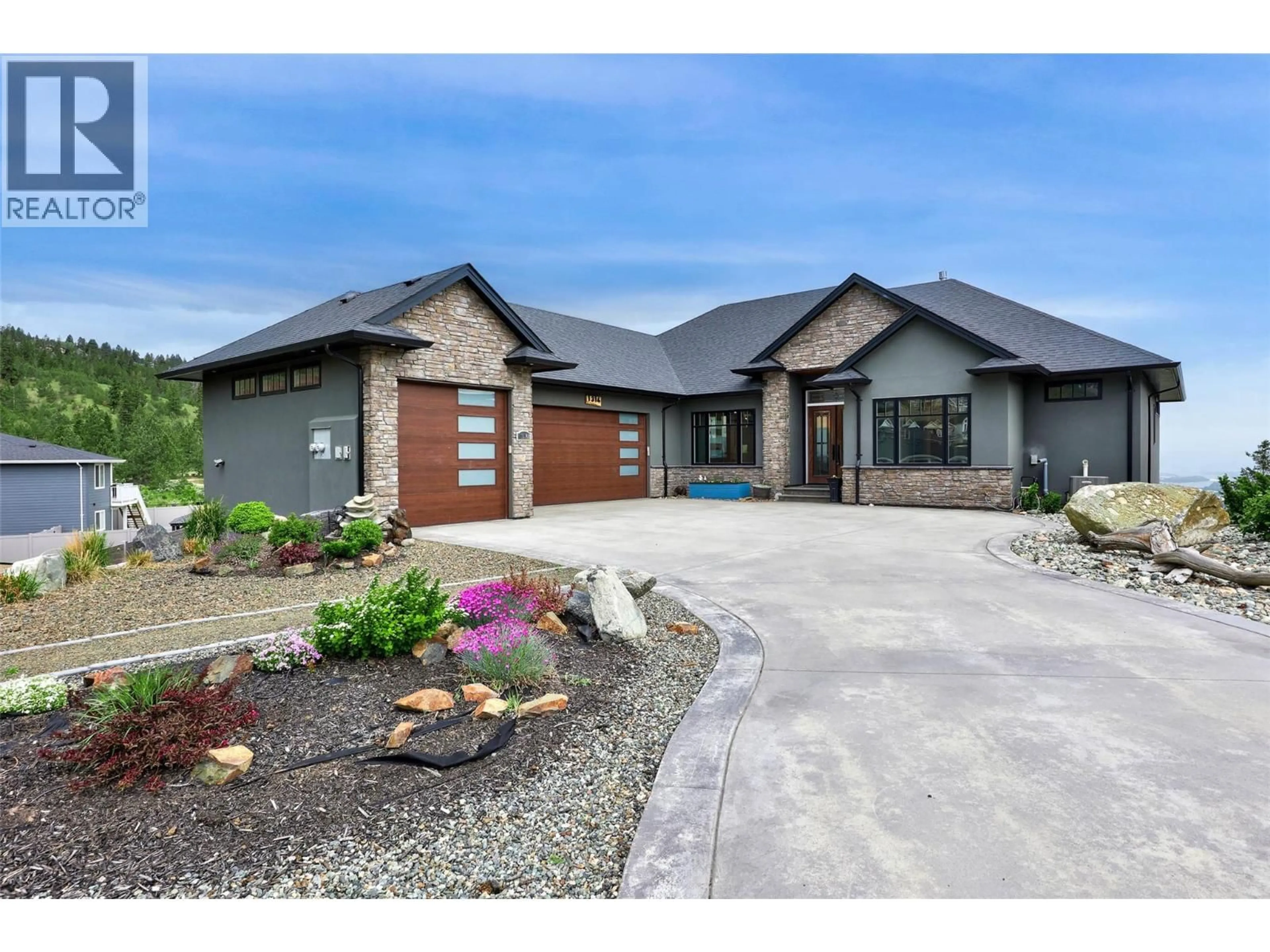 Home with brick exterior material, street for 1314 MYRA PLACE, Kamloops British Columbia V2E0C3