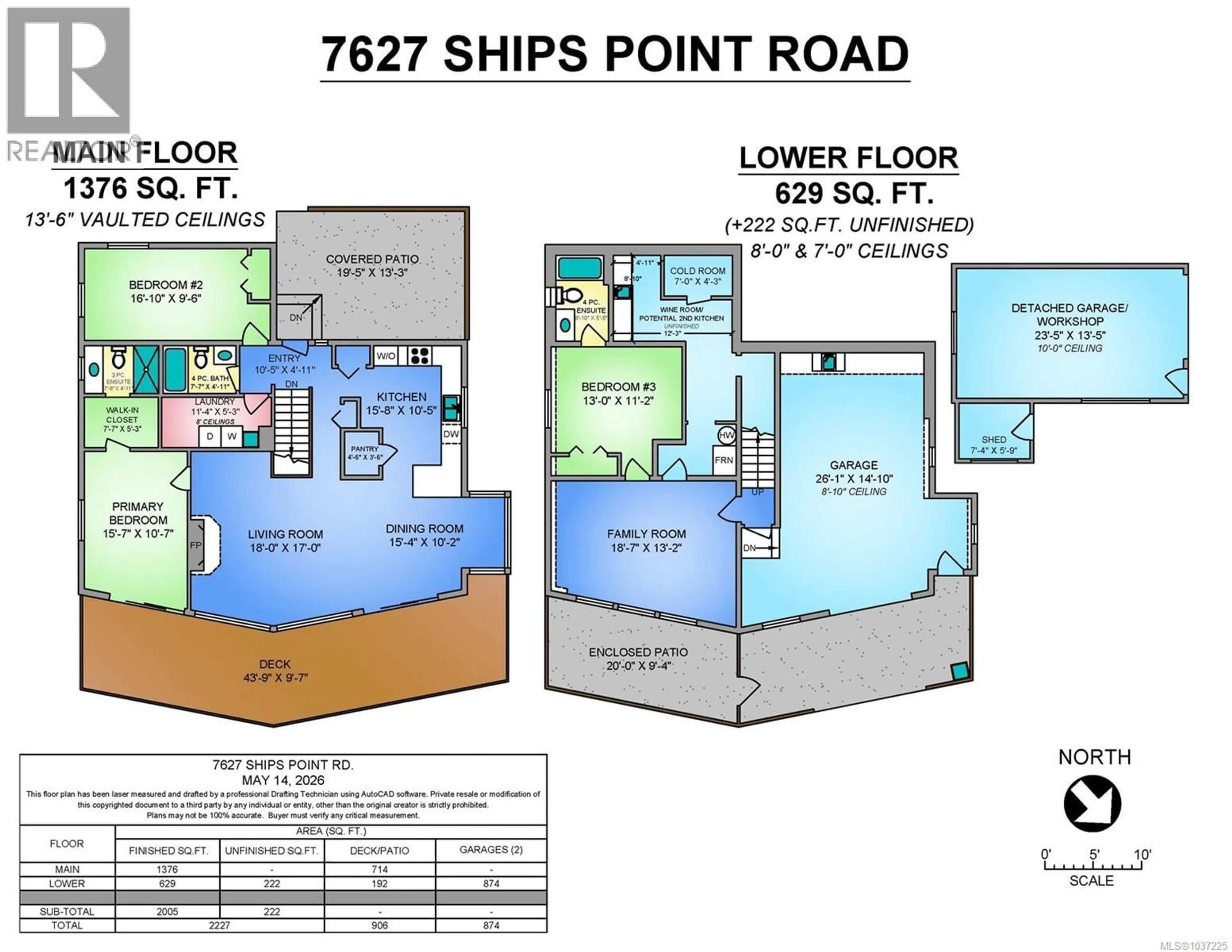 Floor plan for 7627 SHIPS POINT ROAD, Fanny Bay British Columbia V0R1W0