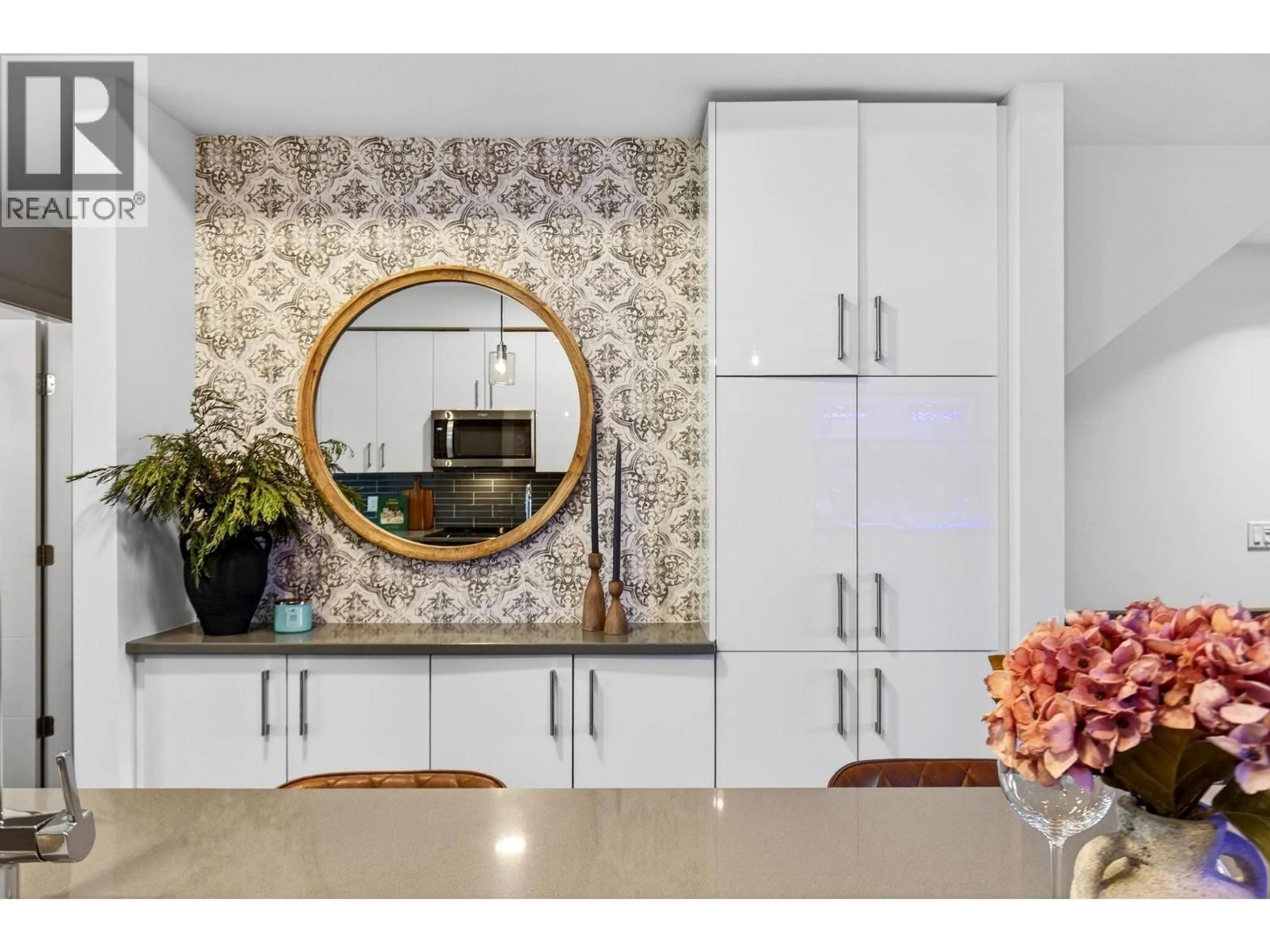 Contemporary kitchen, ceramic/tile floor for 102 - 11581 ROGERS ROAD, Lake Country British Columbia V4V1X8