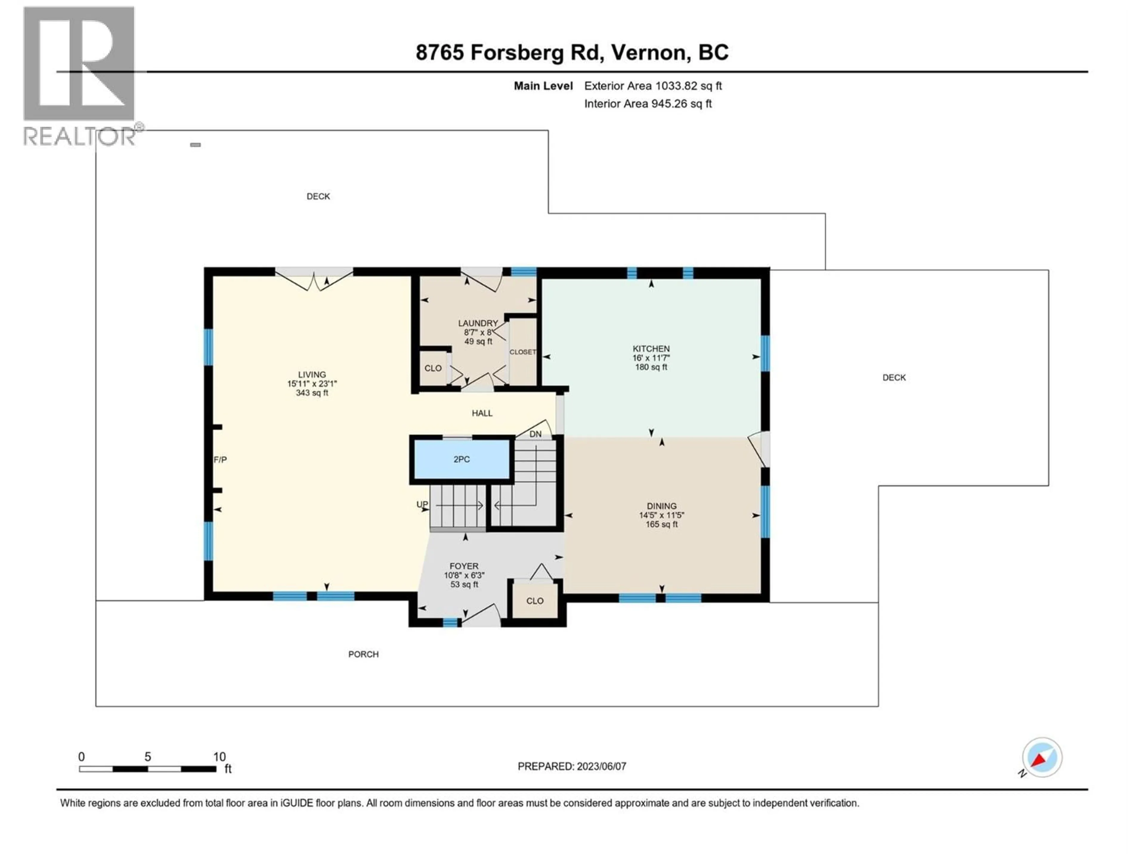 Floor plan for 8765 FORSBERG ROAD, Vernon British Columbia V1B3M6