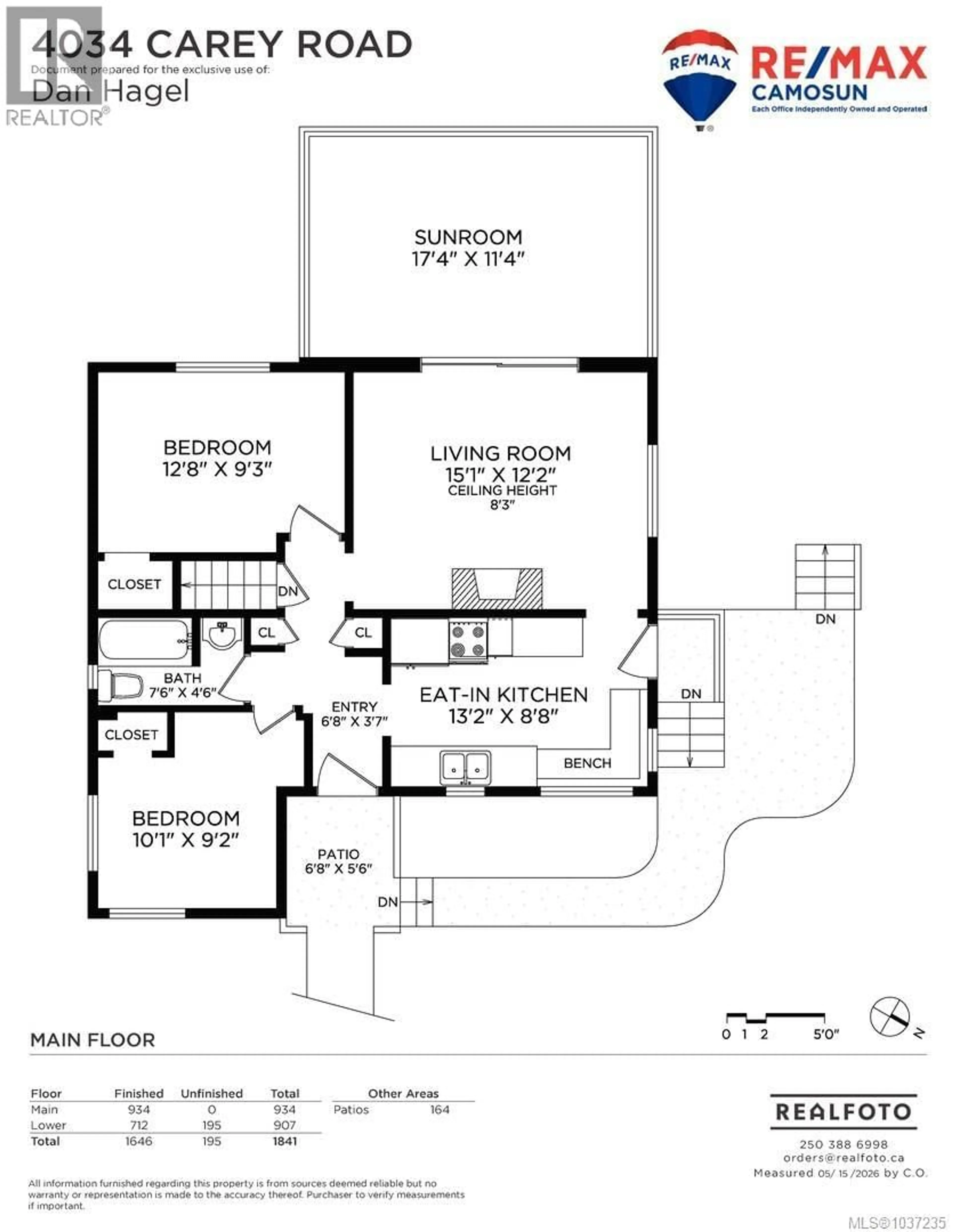 Floor plan for 4034 CAREY ROAD, Saanich British Columbia V8Z4E8