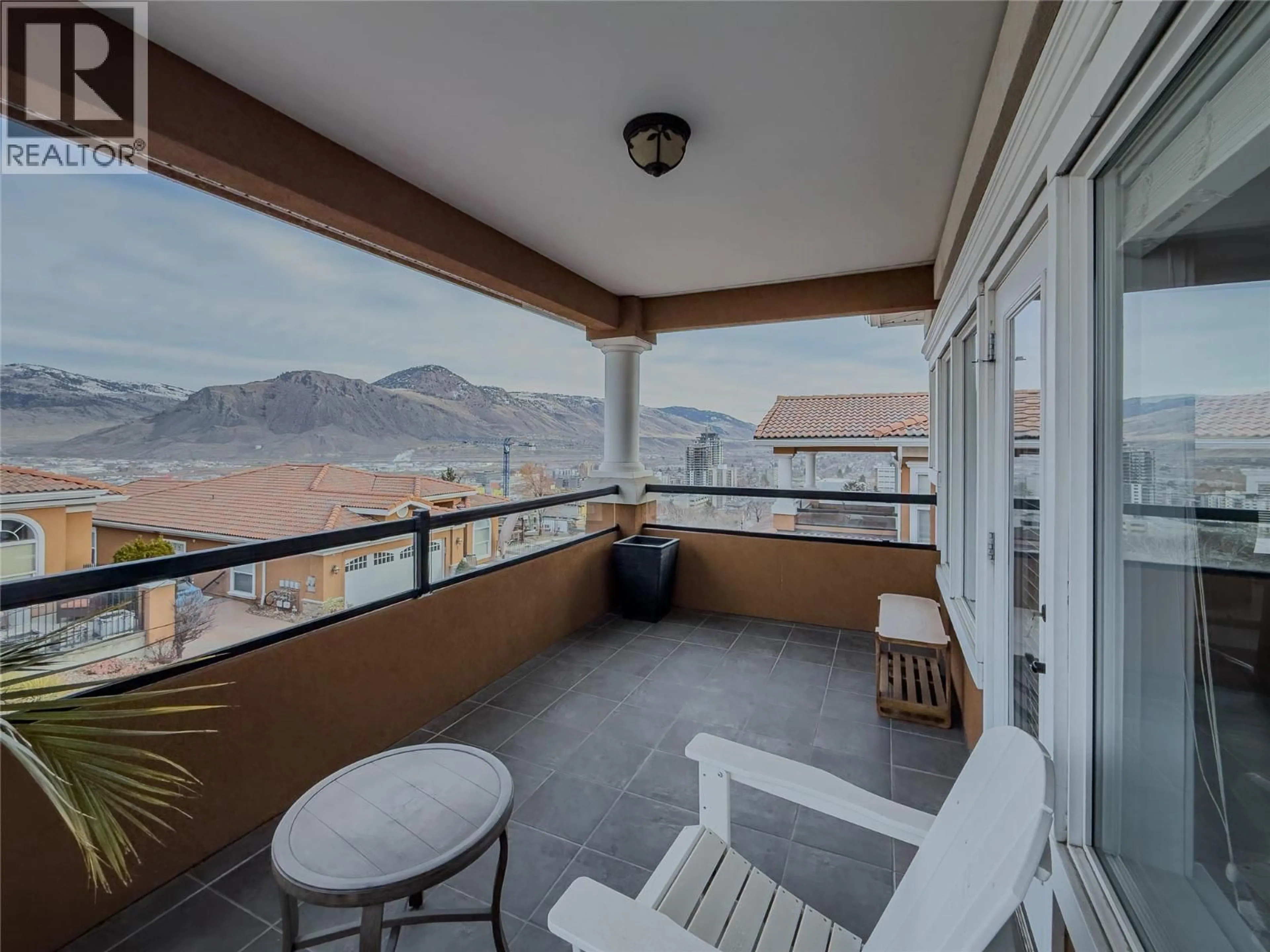 Balcony in the apartment, mountain view for 13 - 875 SAHALI TERRACE, Kamloops British Columbia V2C6W9