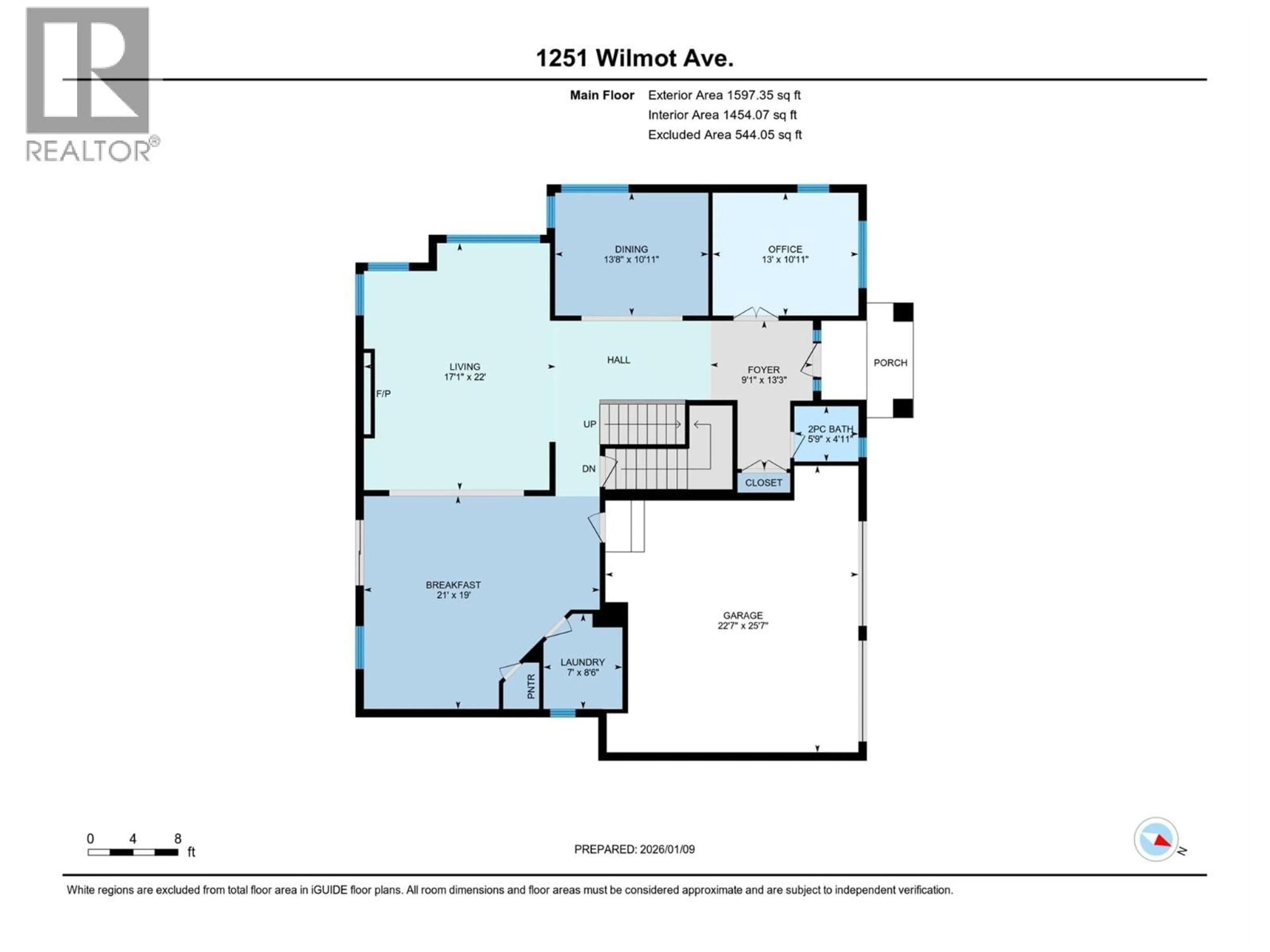 Floor plan for 1251 WILMOT AVENUE, Kelowna British Columbia V1P1M1