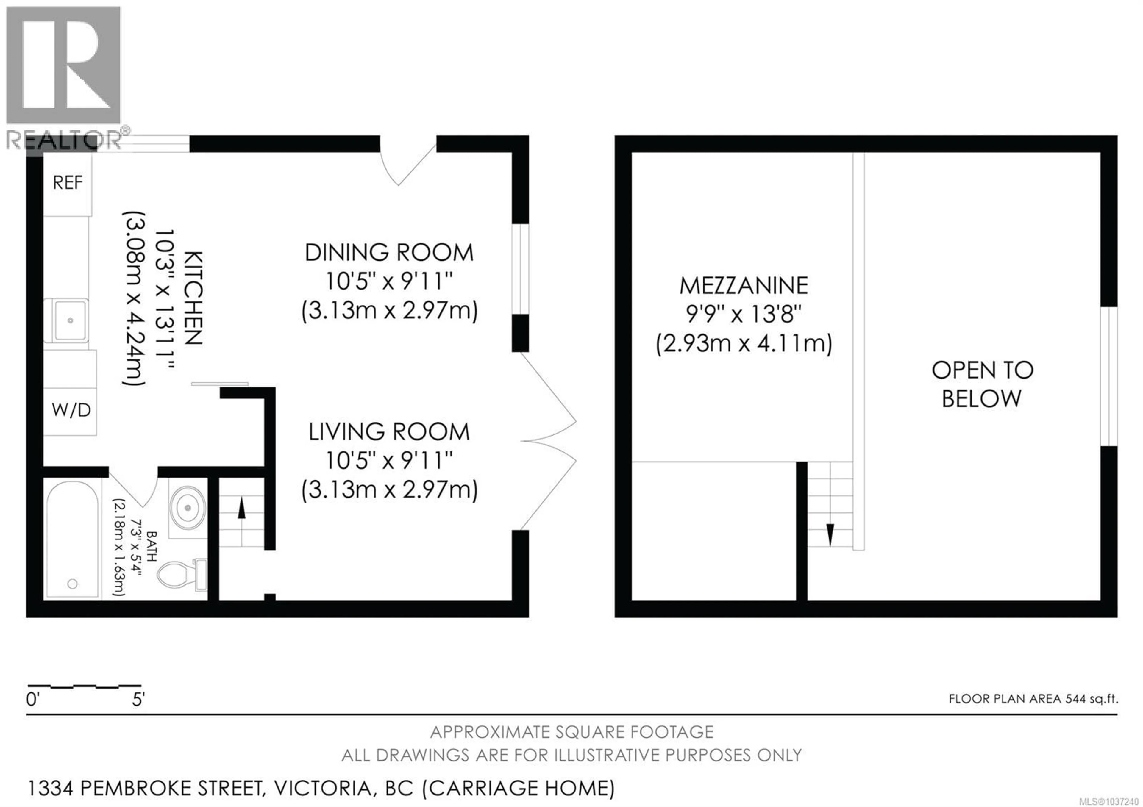 Floor plan for 1334 PEMBROKE STREET, Victoria British Columbia V8R1V4