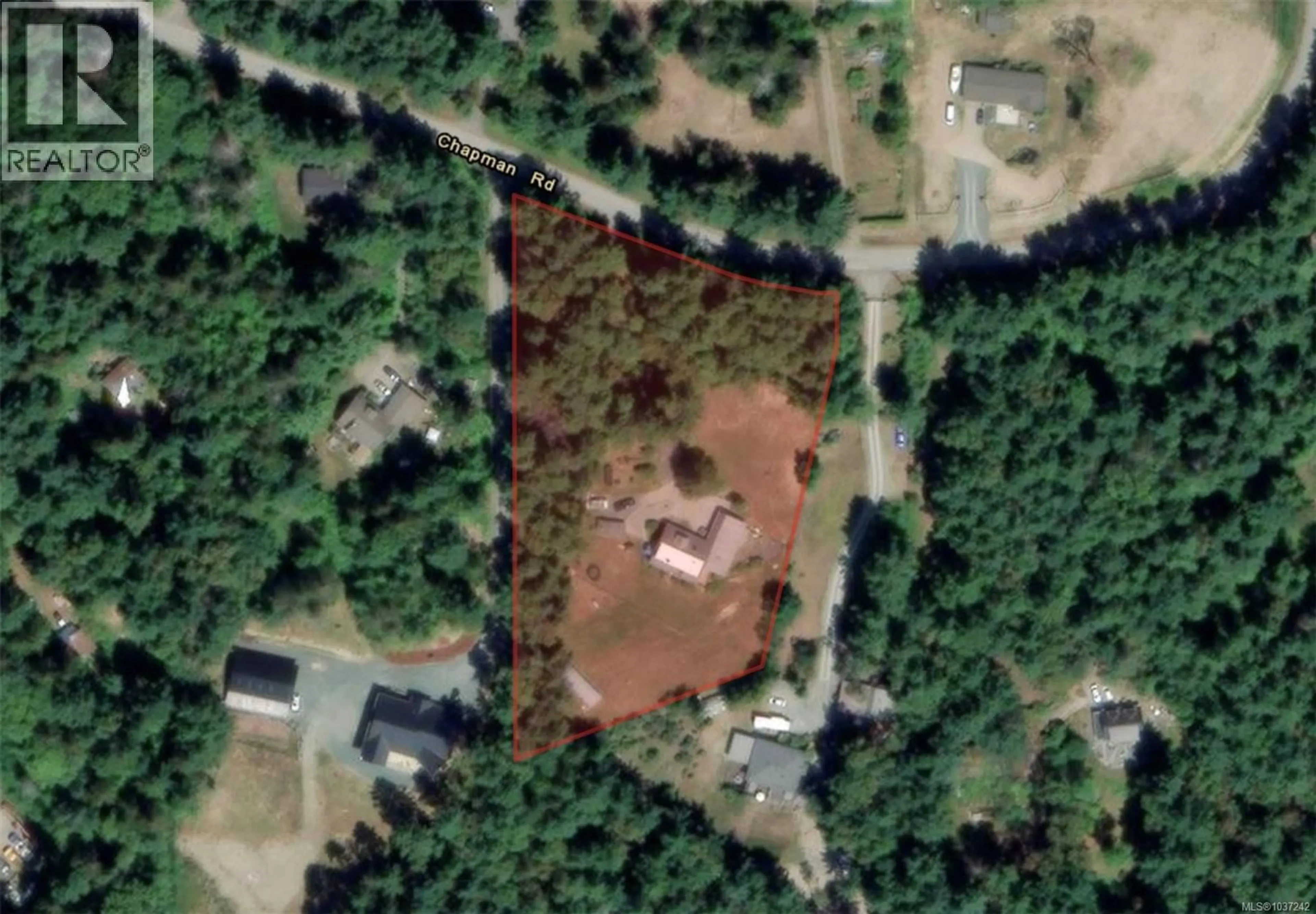 A pic from outside/outdoor area/front of a property/back of a property/a pic from drone, forest/trees view for 896 CHAPMAN ROAD, Cobble Hill British Columbia V0R1L0