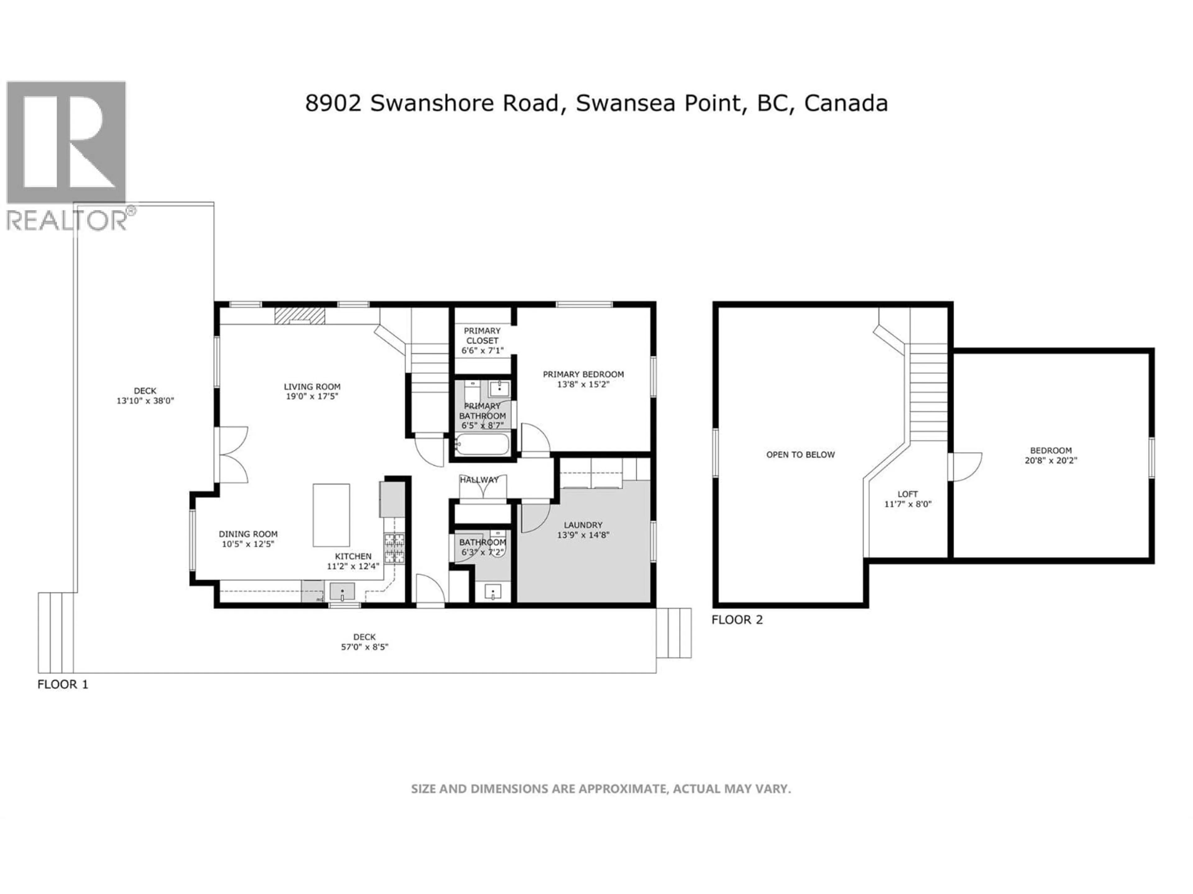 Floor plan for 8902 SWANSHORE ROAD, Swansea Point British Columbia V0E2K2