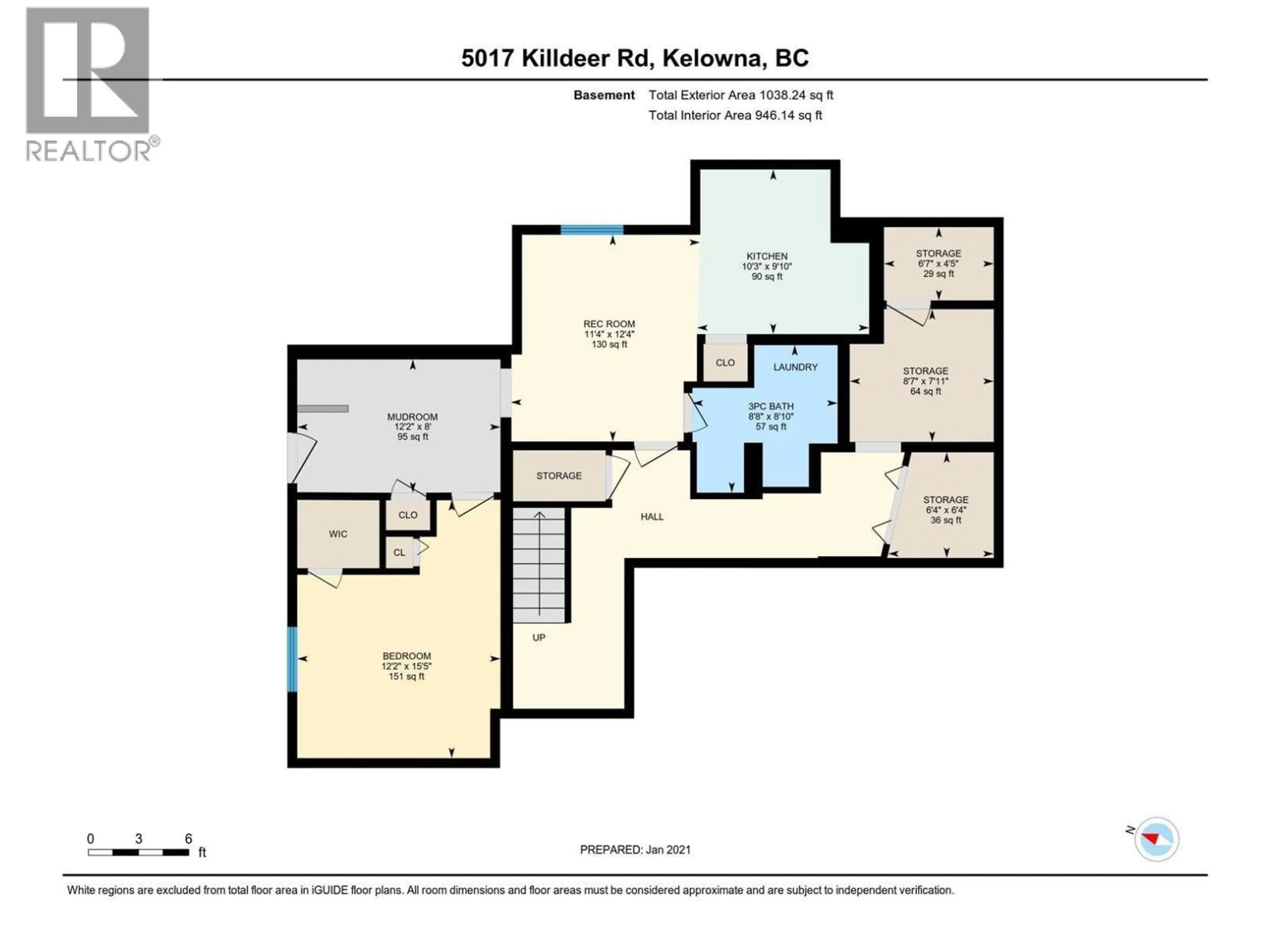 Floor plan for 5017 KILLDEER ROAD, Kelowna British Columbia V1W4M4