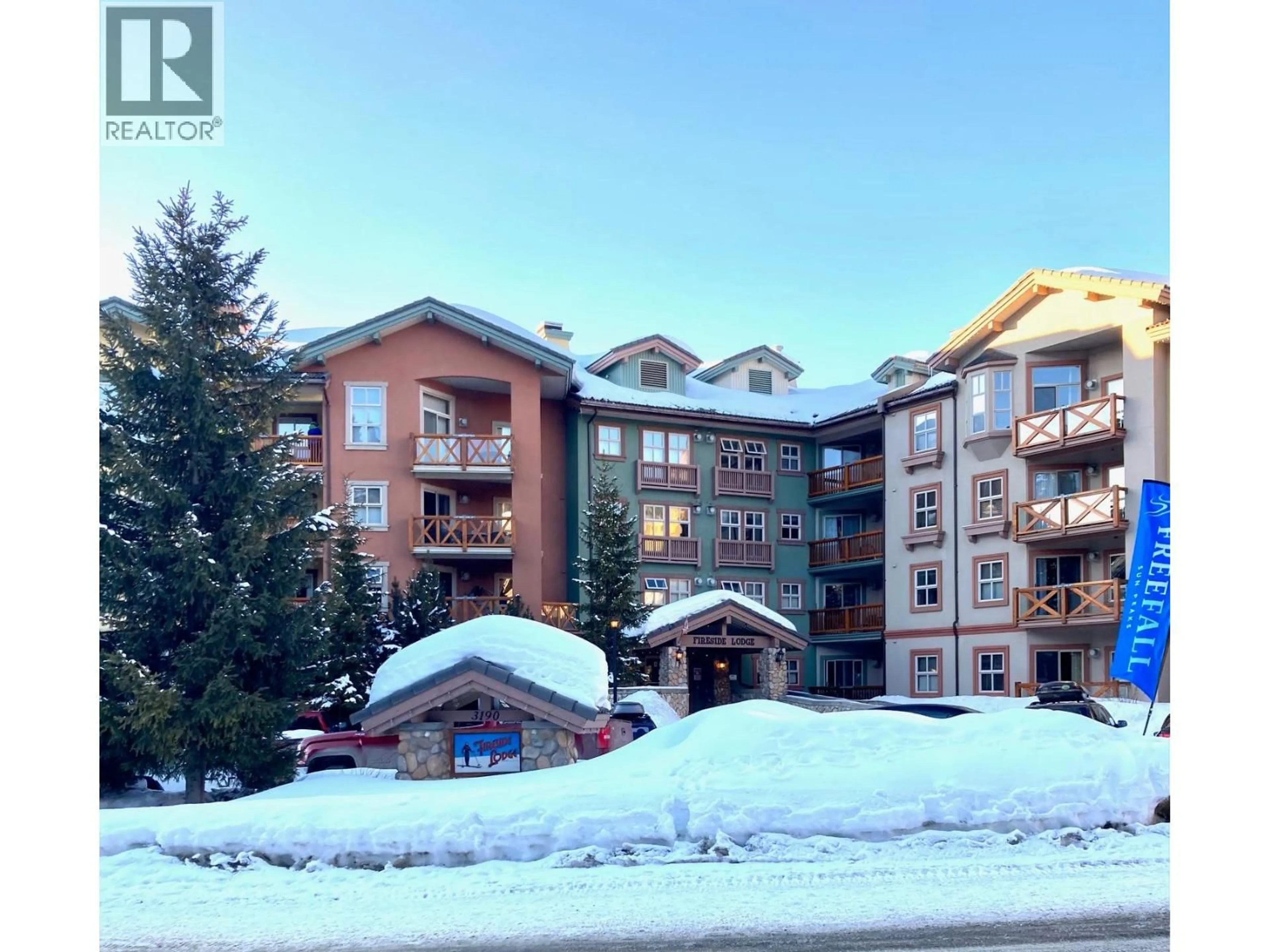A pic from outside/outdoor area/front of a property/back of a property/a pic from drone, unknown for 102 - 3190 CREEKSIDE WAY, Sun Peaks British Columbia V0E5N0