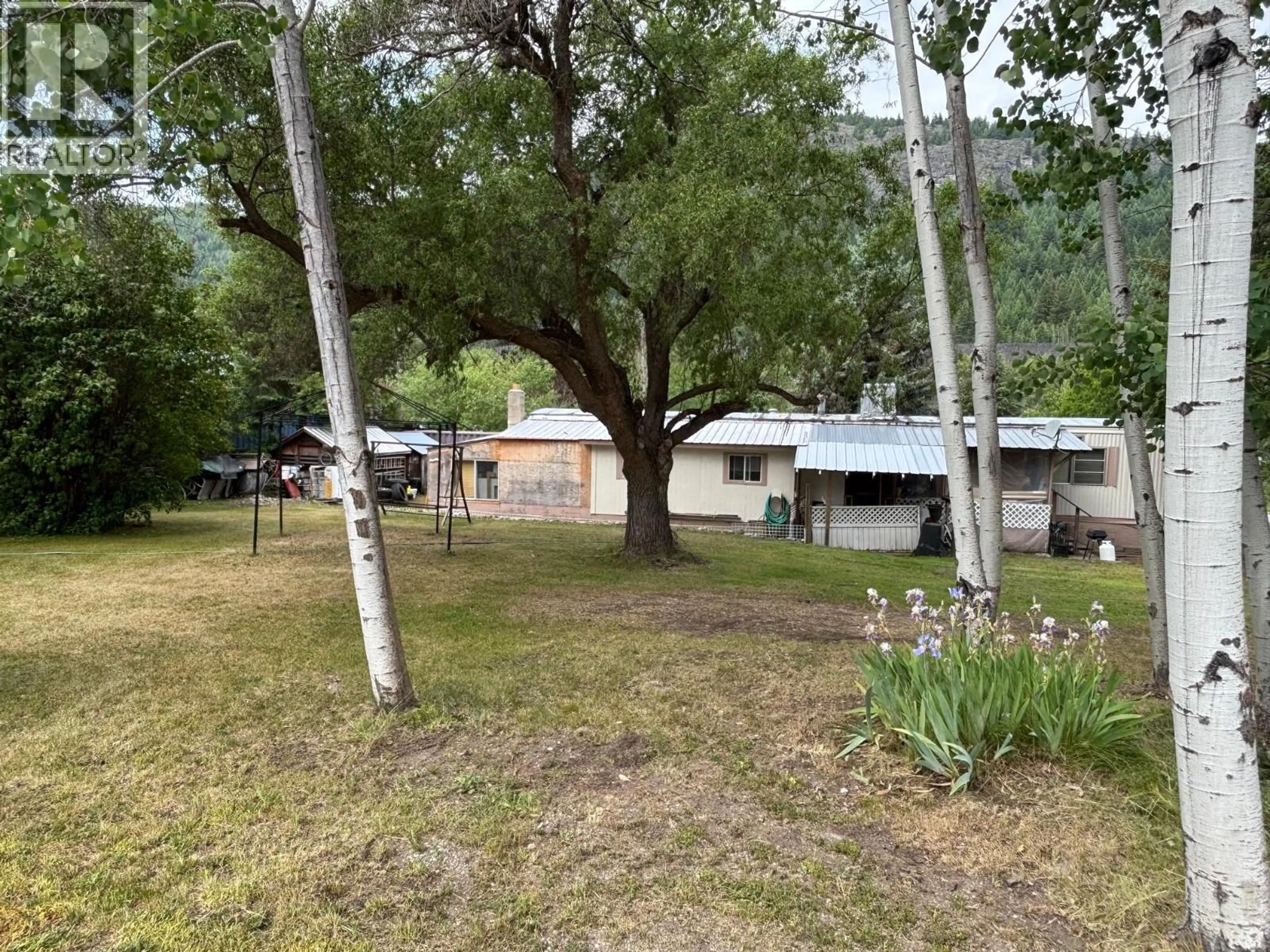 A pic from outside/outdoor area/front of a property/back of a property/a pic from drone, mountain view for 360 3RD STREET, Greenwood British Columbia V0H1J0