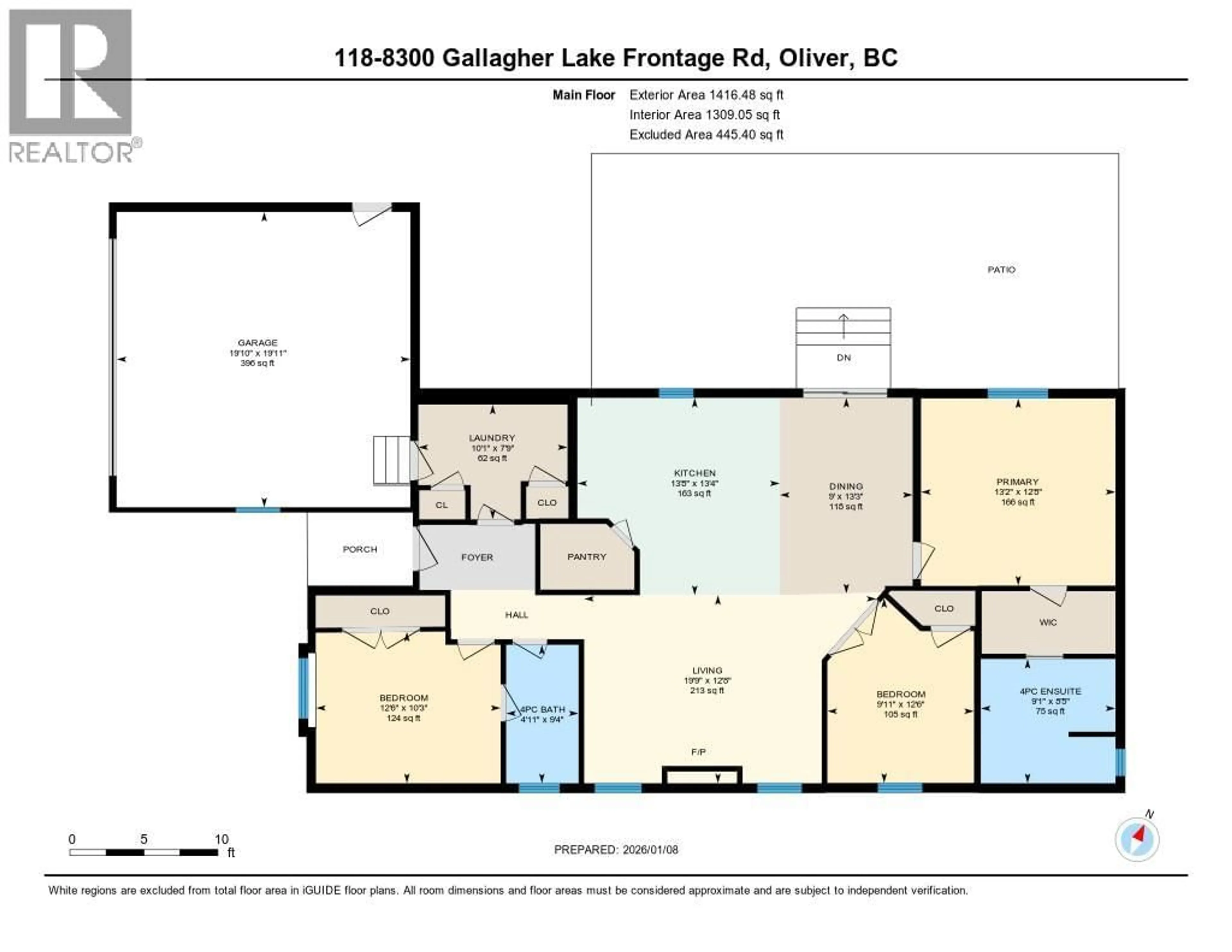 Floor plan for 118 - 8300 GALLAGHER LAKE FRONTAGE ROAD, Oliver British Columbia V0H1T2