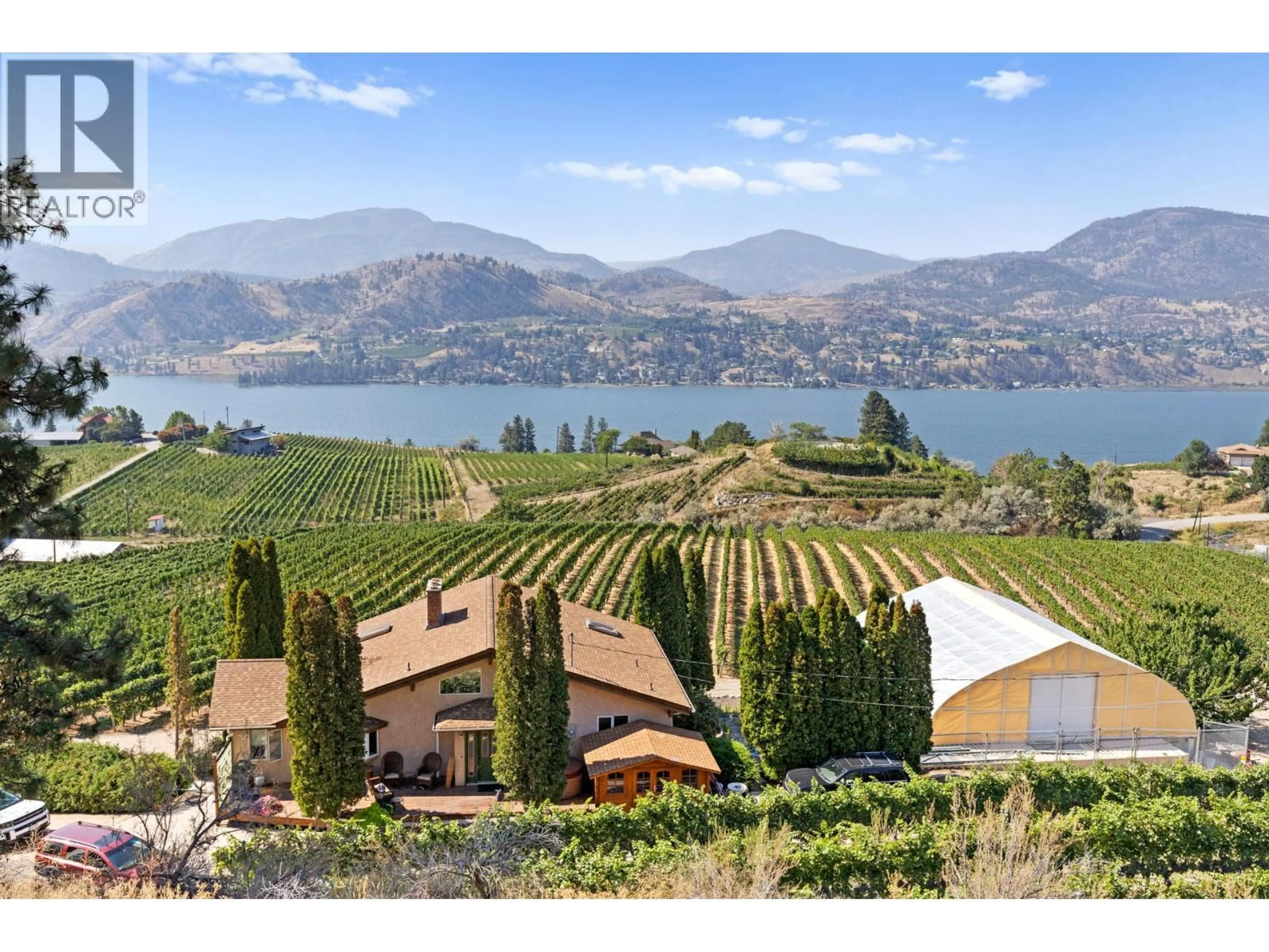 A pic from outside/outdoor area/front of a property/back of a property/a pic from drone, water/lake/river/ocean view for 385 MATHESON ROAD, Okanagan Falls British Columbia V0H1R5