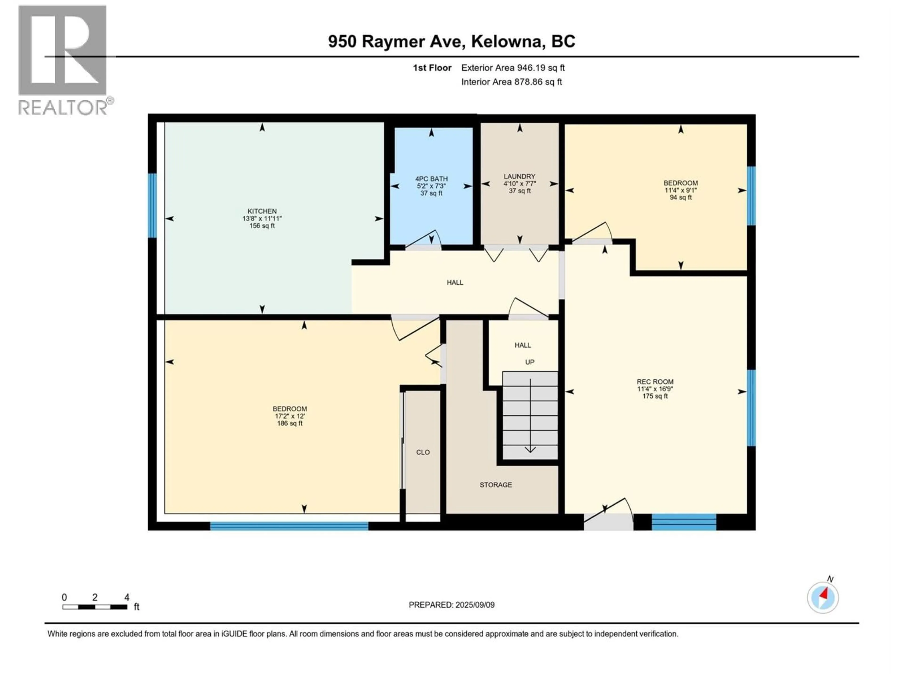 Floor plan for 950 RAYMER AVENUE, Kelowna British Columbia V1Y4Z9