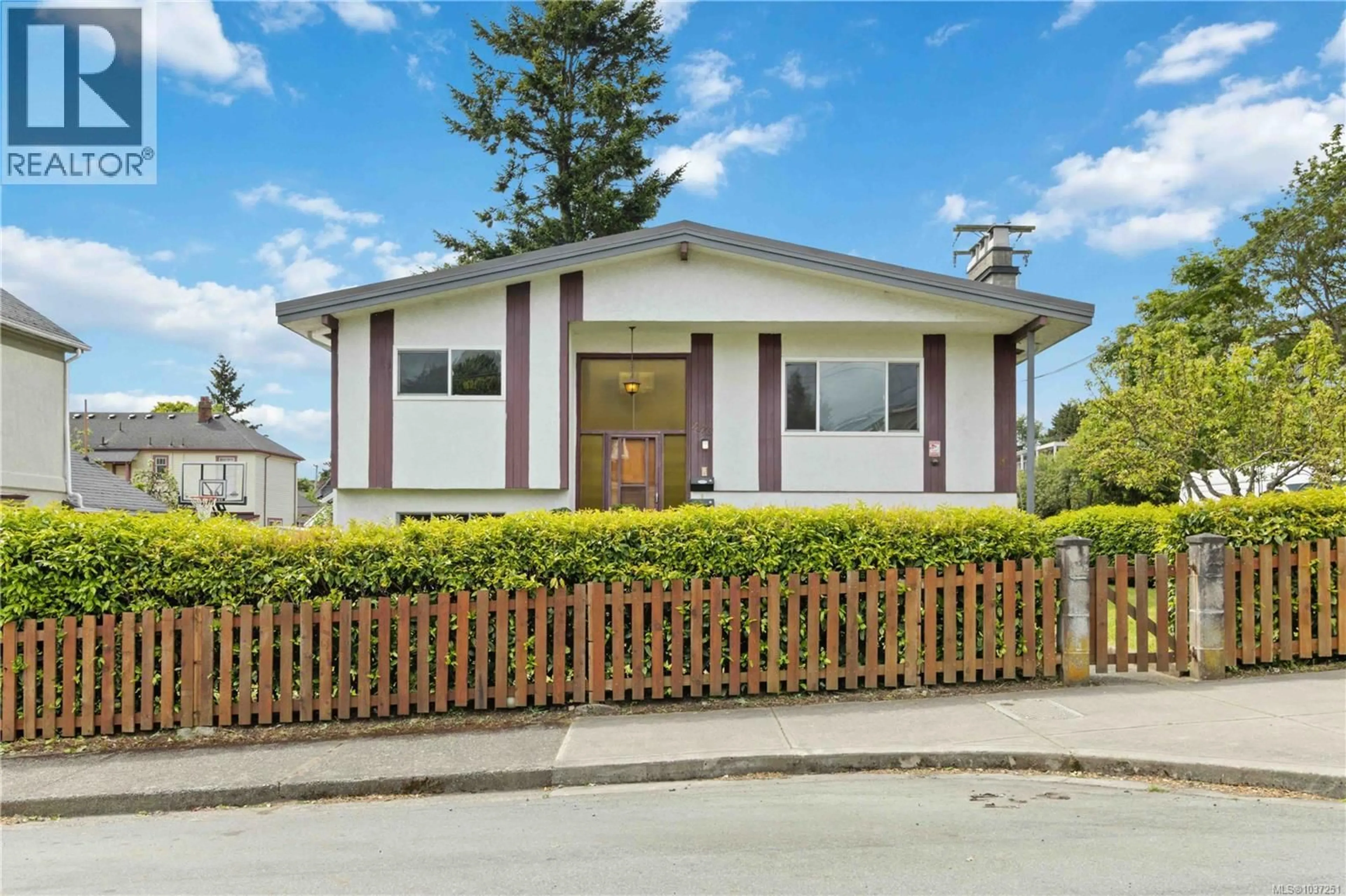 Home with vinyl exterior material, street for 1273 DENMAN STREET, Victoria British Columbia V8T1L8
