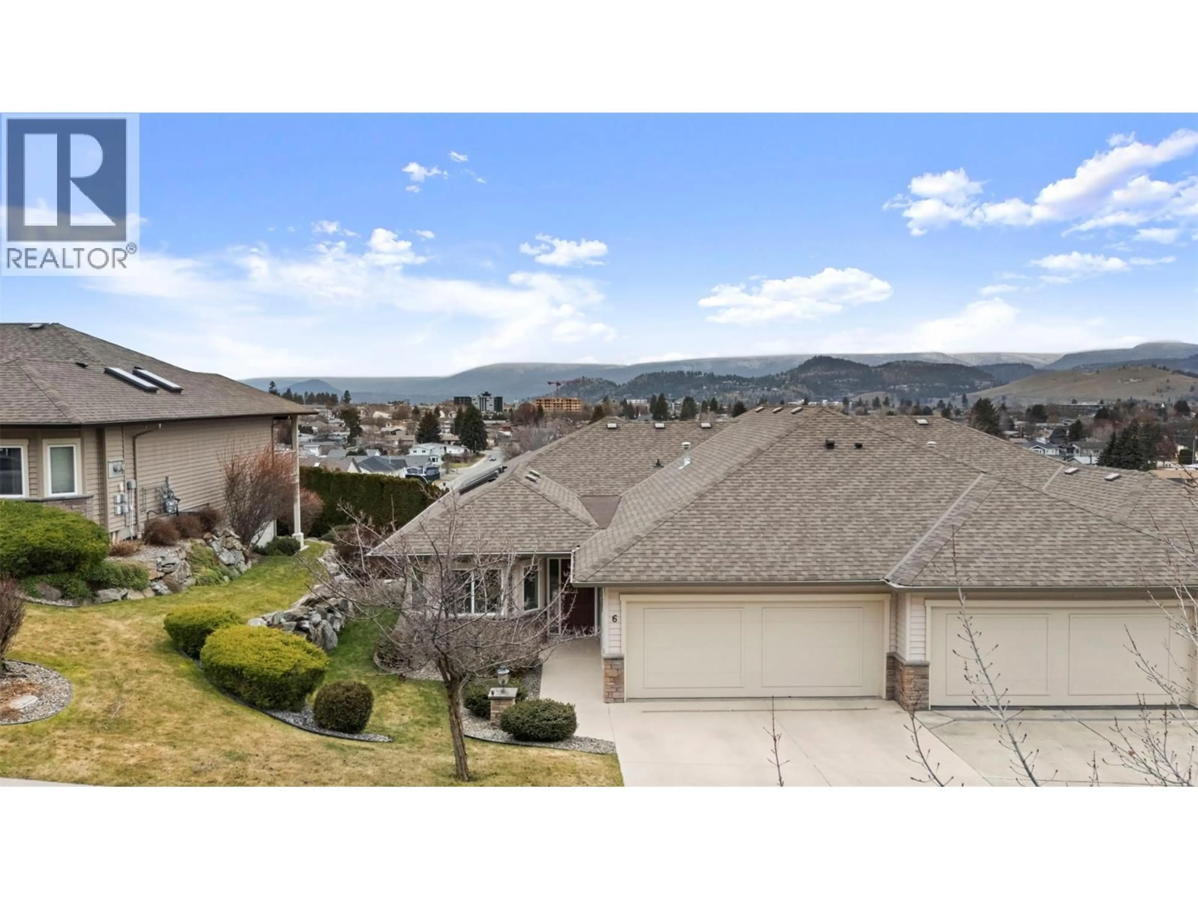 A pic from outside/outdoor area/front of a property/back of a property/a pic from drone, mountain view for 6 - 820 MCKENZIE ROAD, Kelowna British Columbia V1X8B5