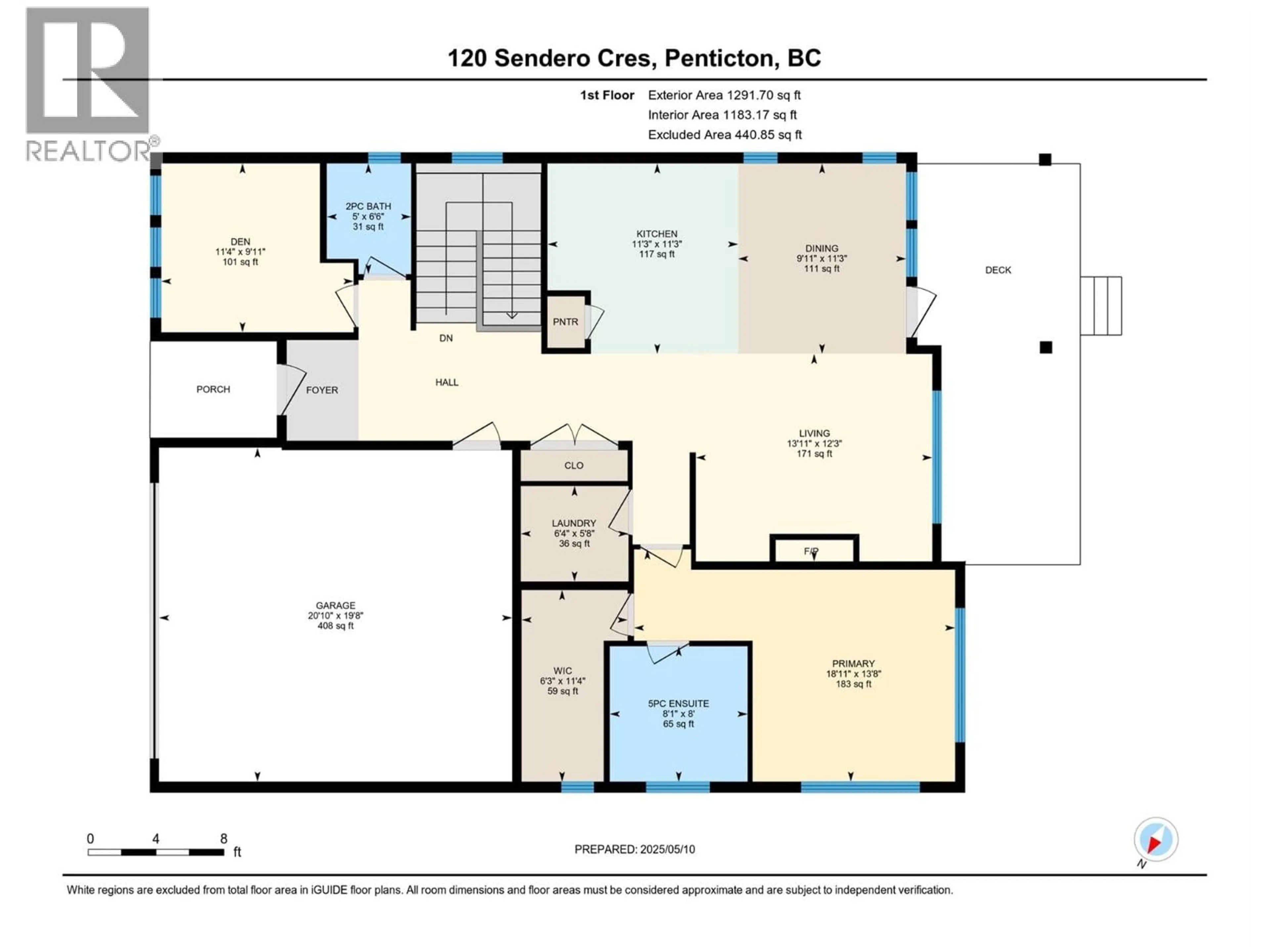 Floor plan for 120 SENDERO CRESCENT, Penticton British Columbia V2A0C4