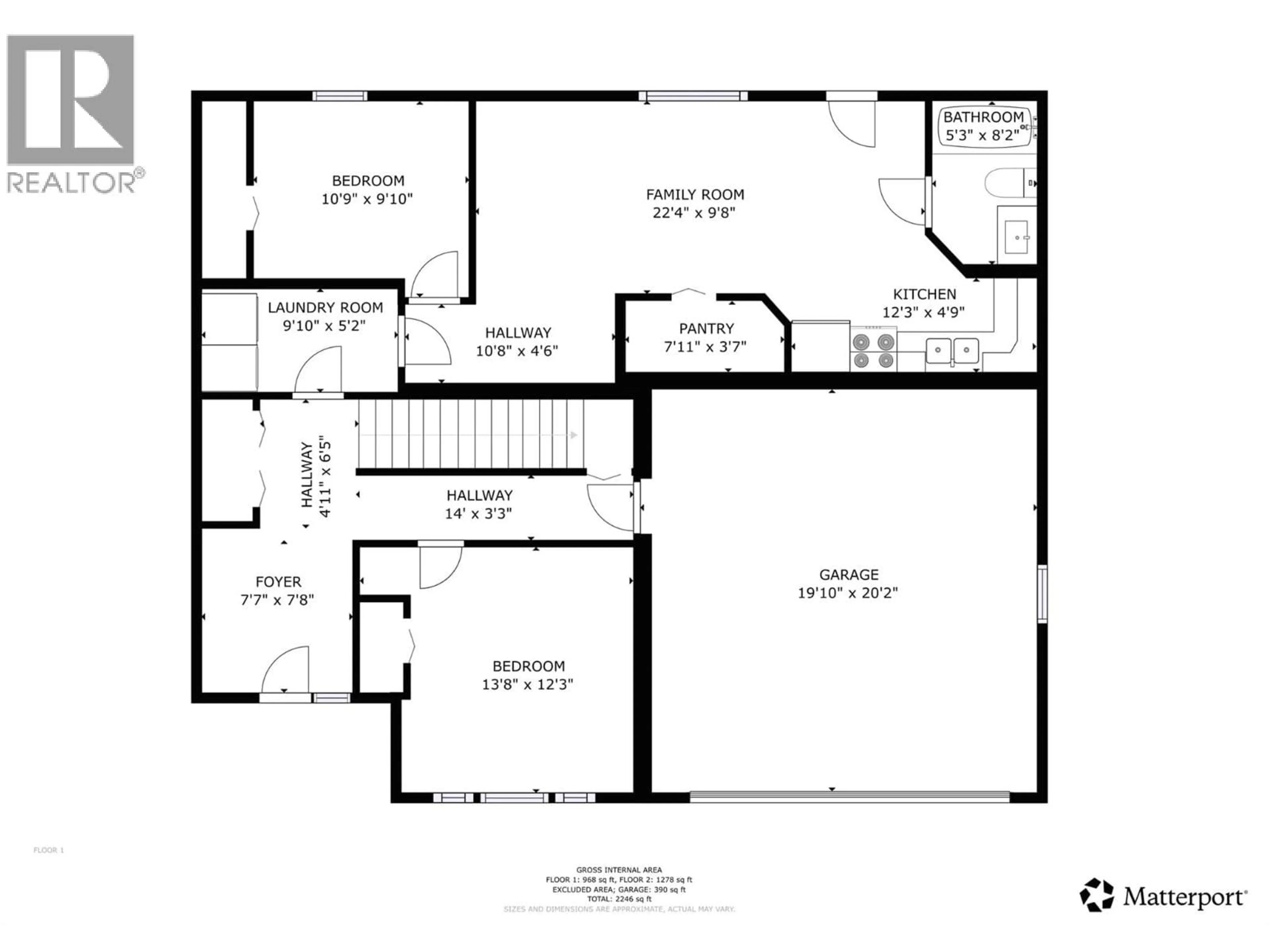 Floor plan for 540 KLASSEN ROAD, Kelowna British Columbia V1X7P3