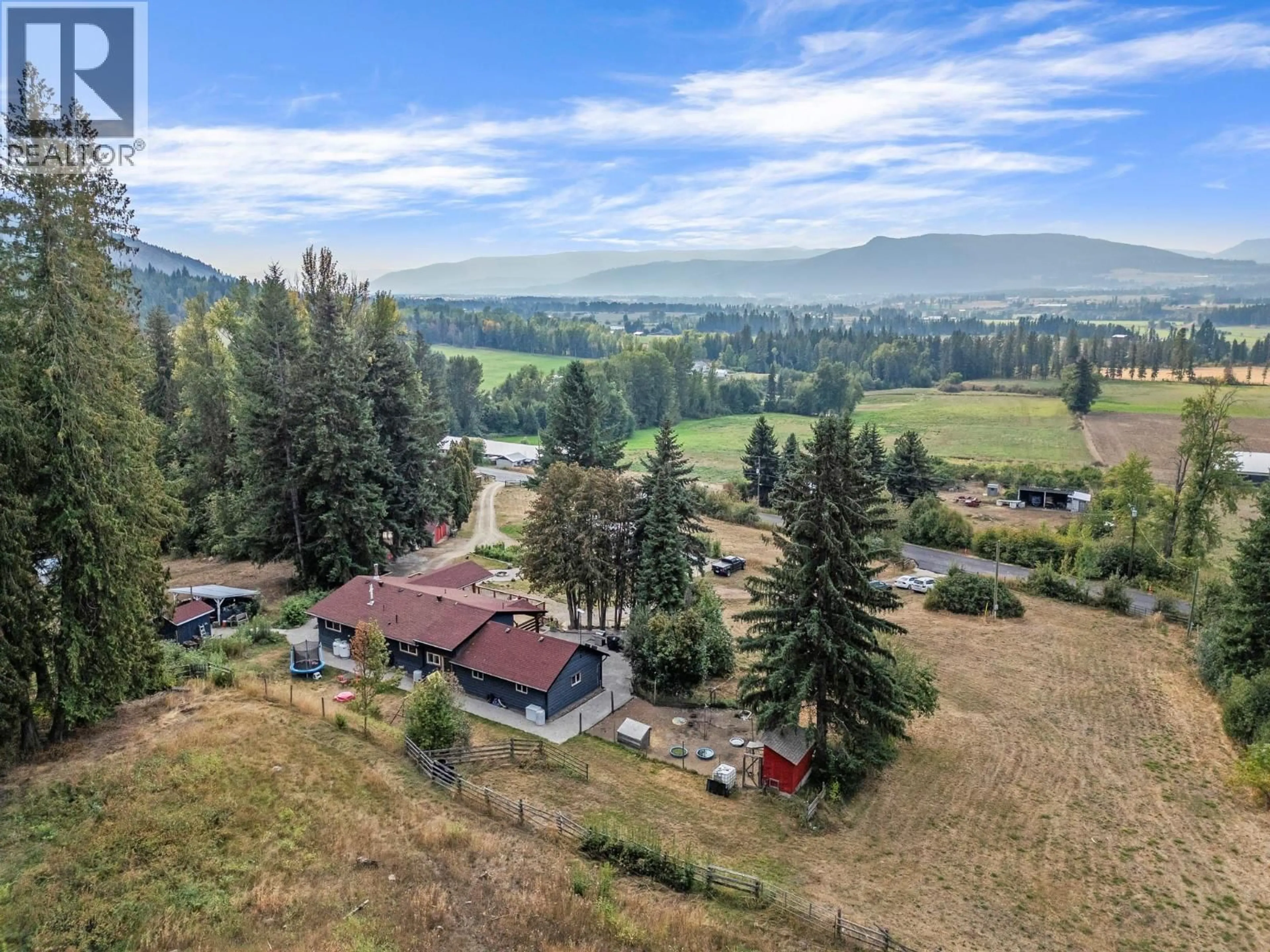 A pic from outside/outdoor area/front of a property/back of a property/a pic from drone, mountain view for 1274 MOUNTAIN VIEW ROAD, Spallumcheen British Columbia V4Y0S3