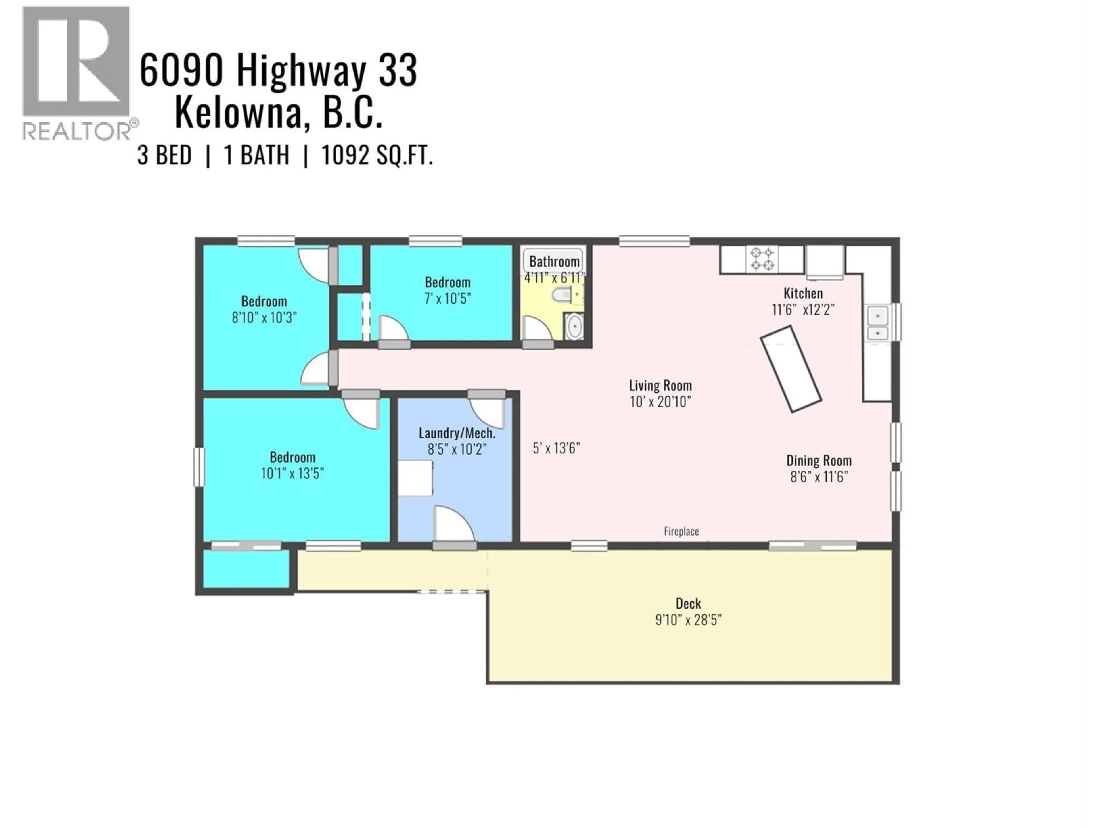 Floor plan for 6090 HIGHWAY 33 OTHER, Kelowna British Columbia V1P1H8