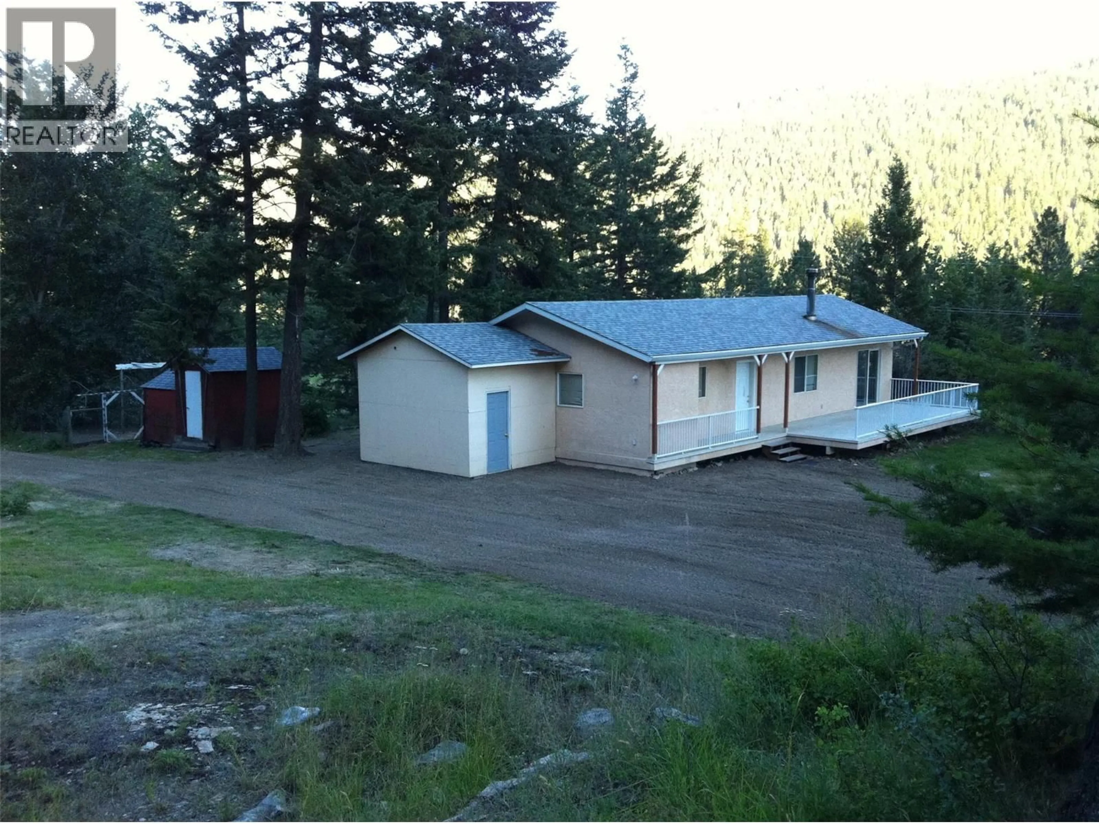 A pic from outside/outdoor area/front of a property/back of a property/a pic from drone, mountain view for 6090 HIGHWAY 33 OTHER, Kelowna British Columbia V1P1H8