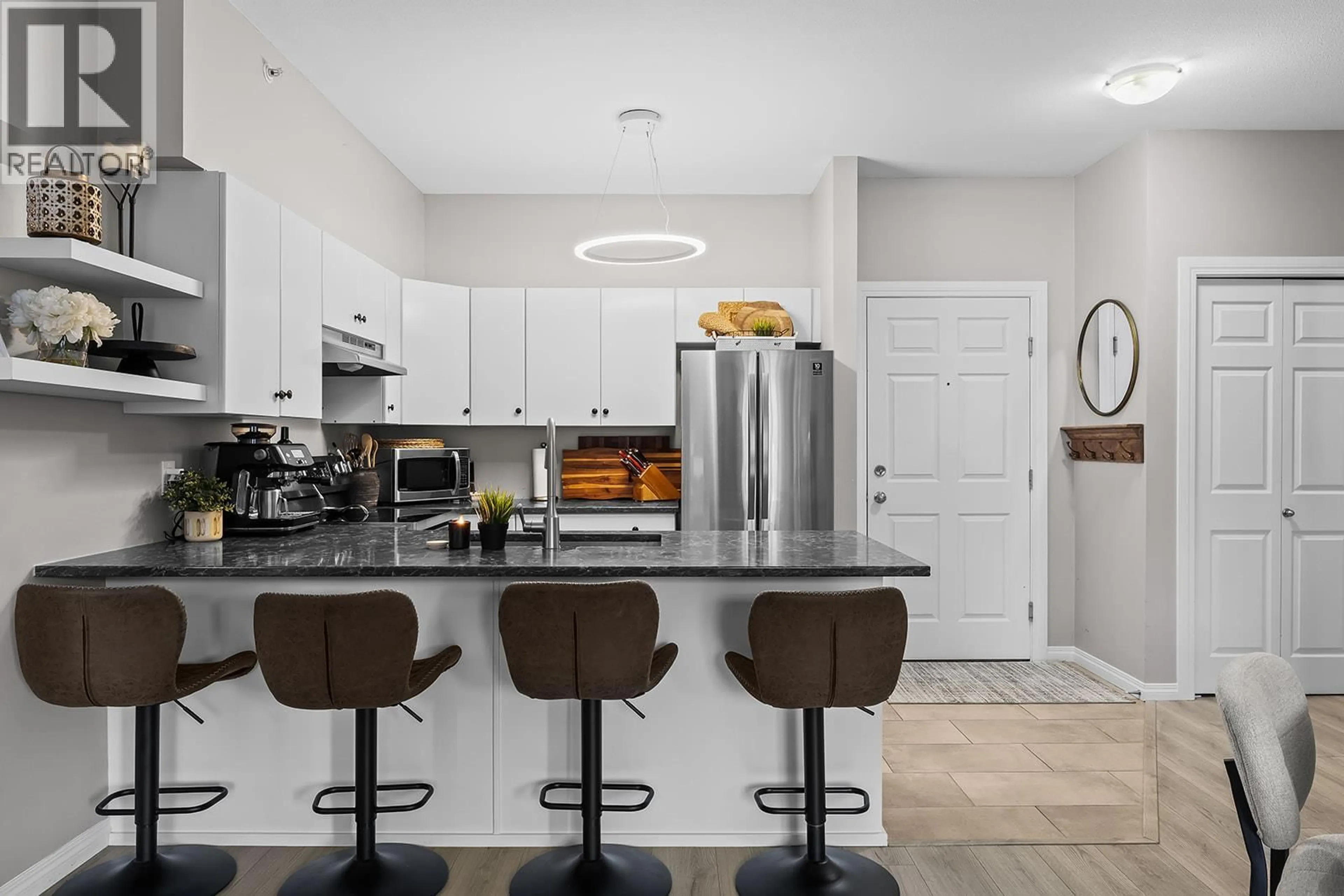 Open concept kitchen, ceramic/tile floor for 1617 - 1875 COUNTRY CLUB DRIVE, Kelowna British Columbia V1V2W7