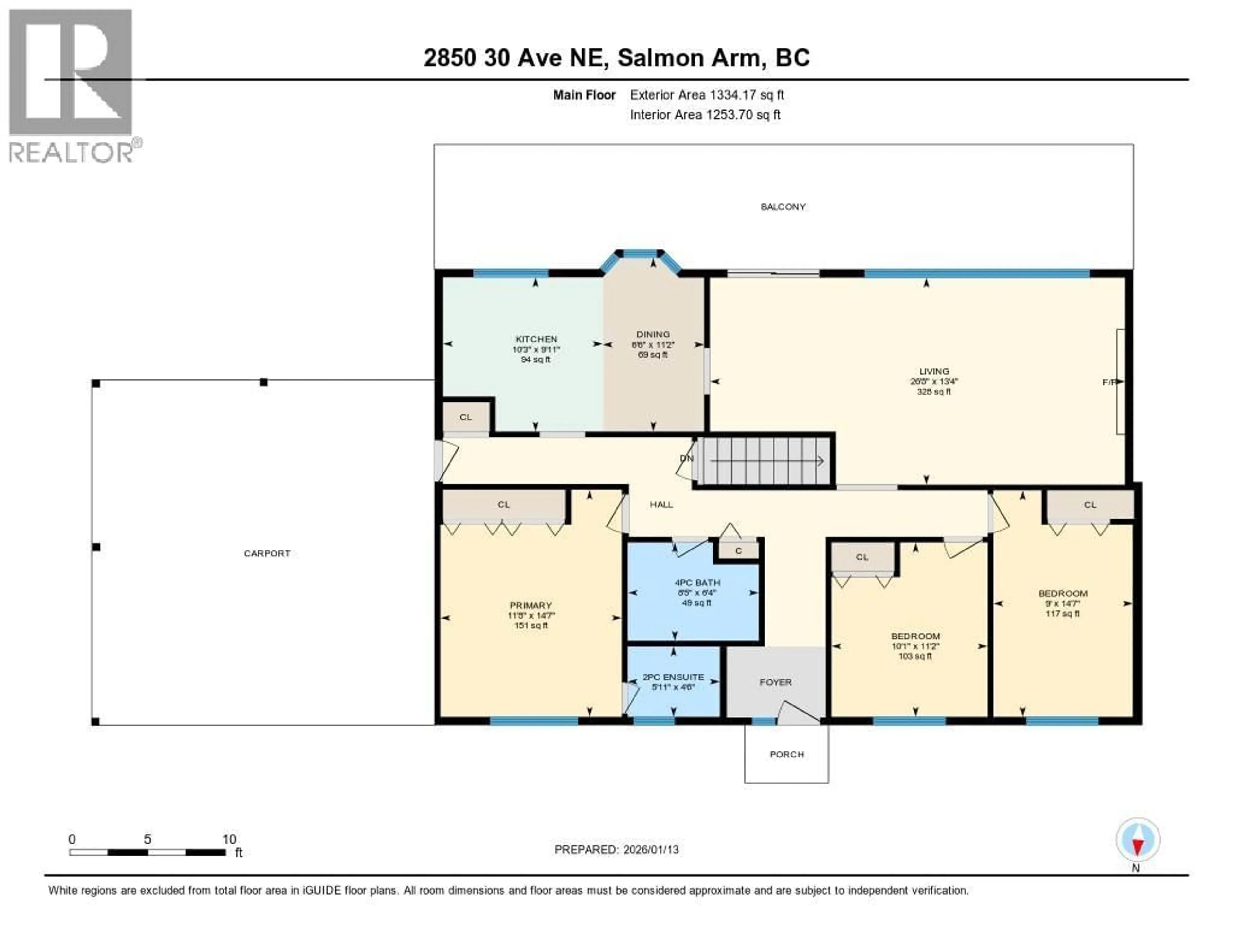 Floor plan for 2850 30 AVENUE NORTHEAST, Salmon Arm British Columbia V1E3L2