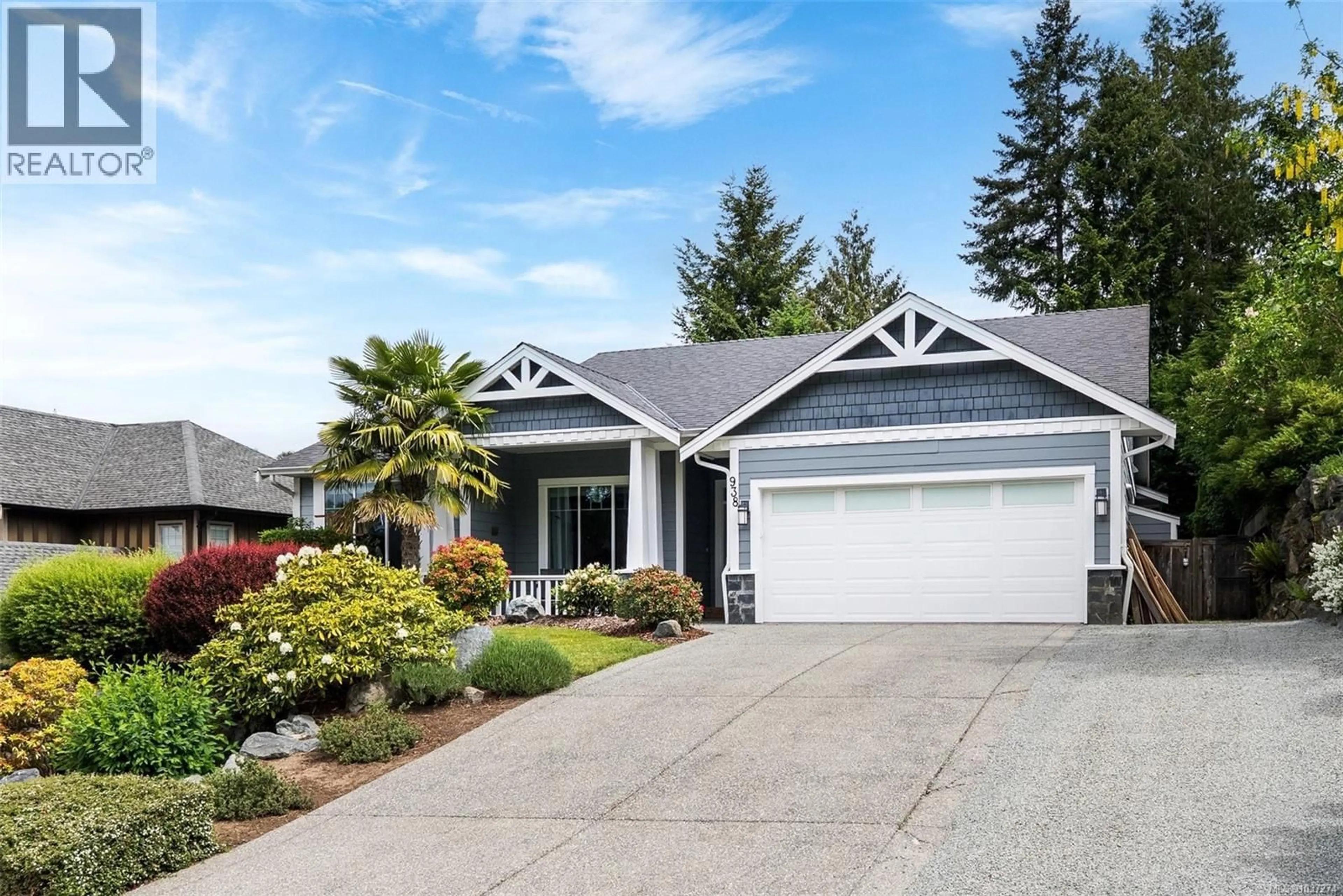 Home with vinyl exterior material, street for 938 DELOUME ROAD, Mill Bay British Columbia V0R2P1
