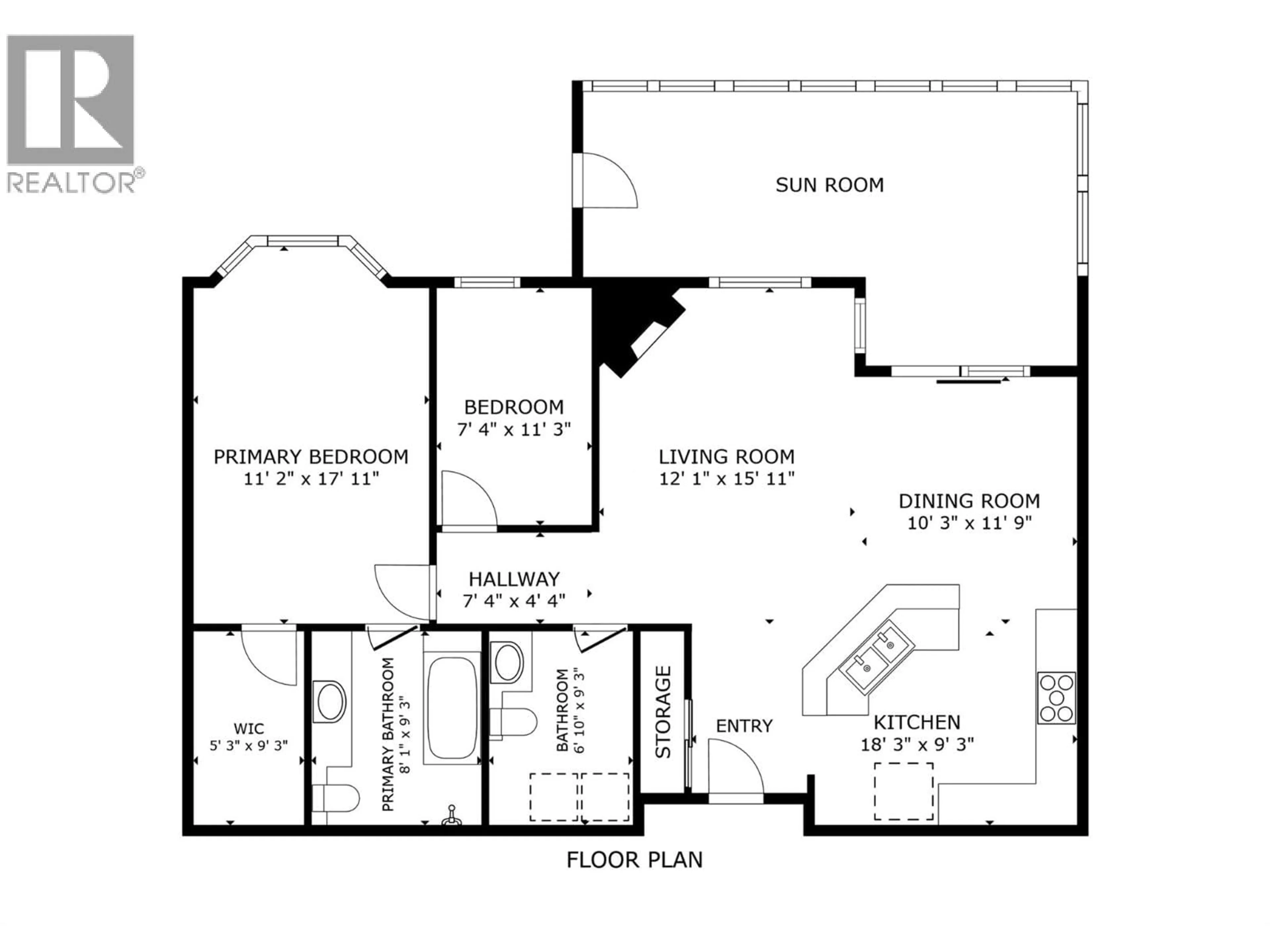 Floor plan for 104 - 1961 DURNIN ROAD, Kelowna British Columbia V1X7Z6