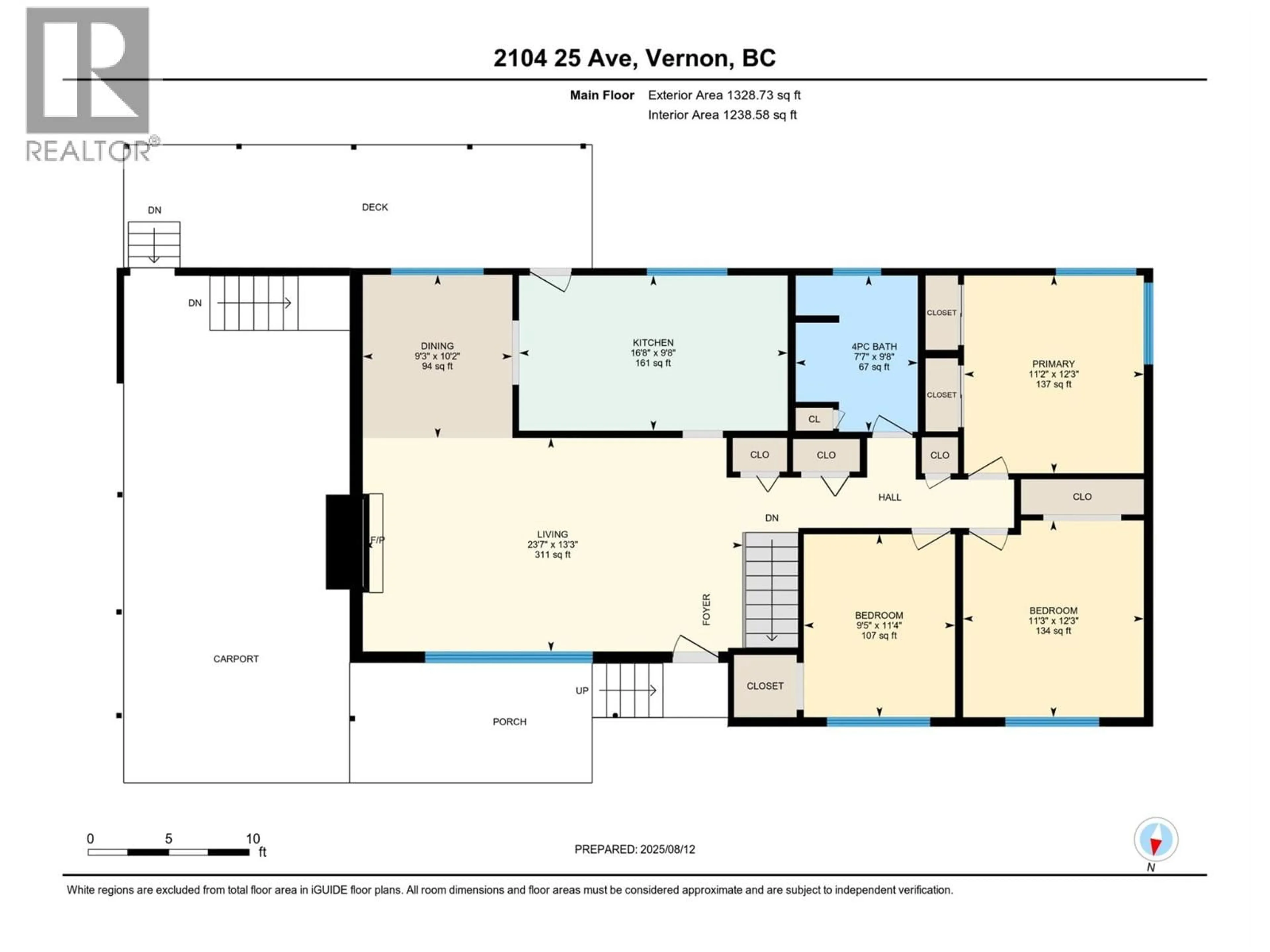 Floor plan for 2104 25 AVENUE, Vernon British Columbia V1T1M9