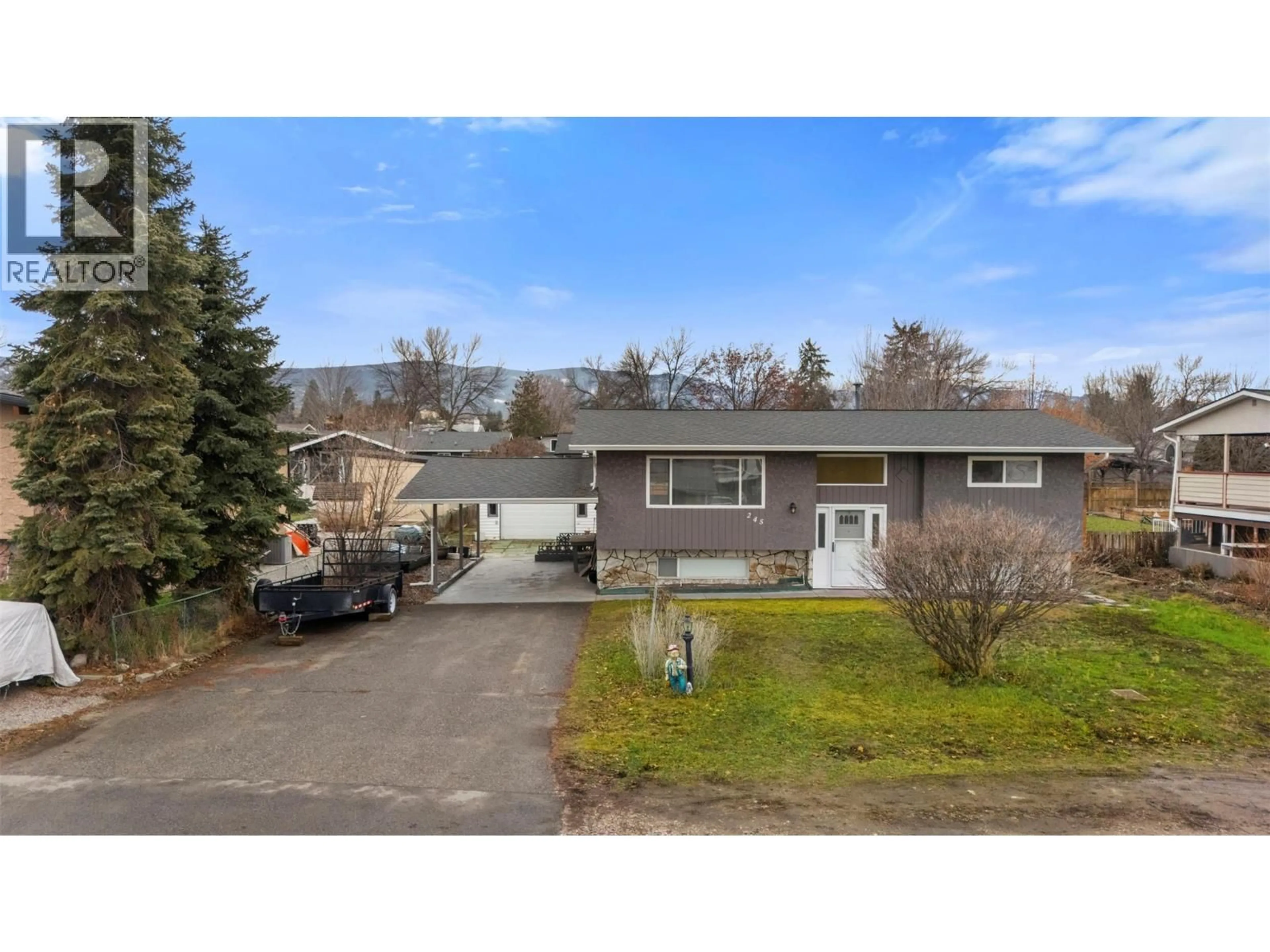 A pic from outside/outdoor area/front of a property/back of a property/a pic from drone, street for 245 ADVENTURE ROAD, Kelowna British Columbia V1X1N5