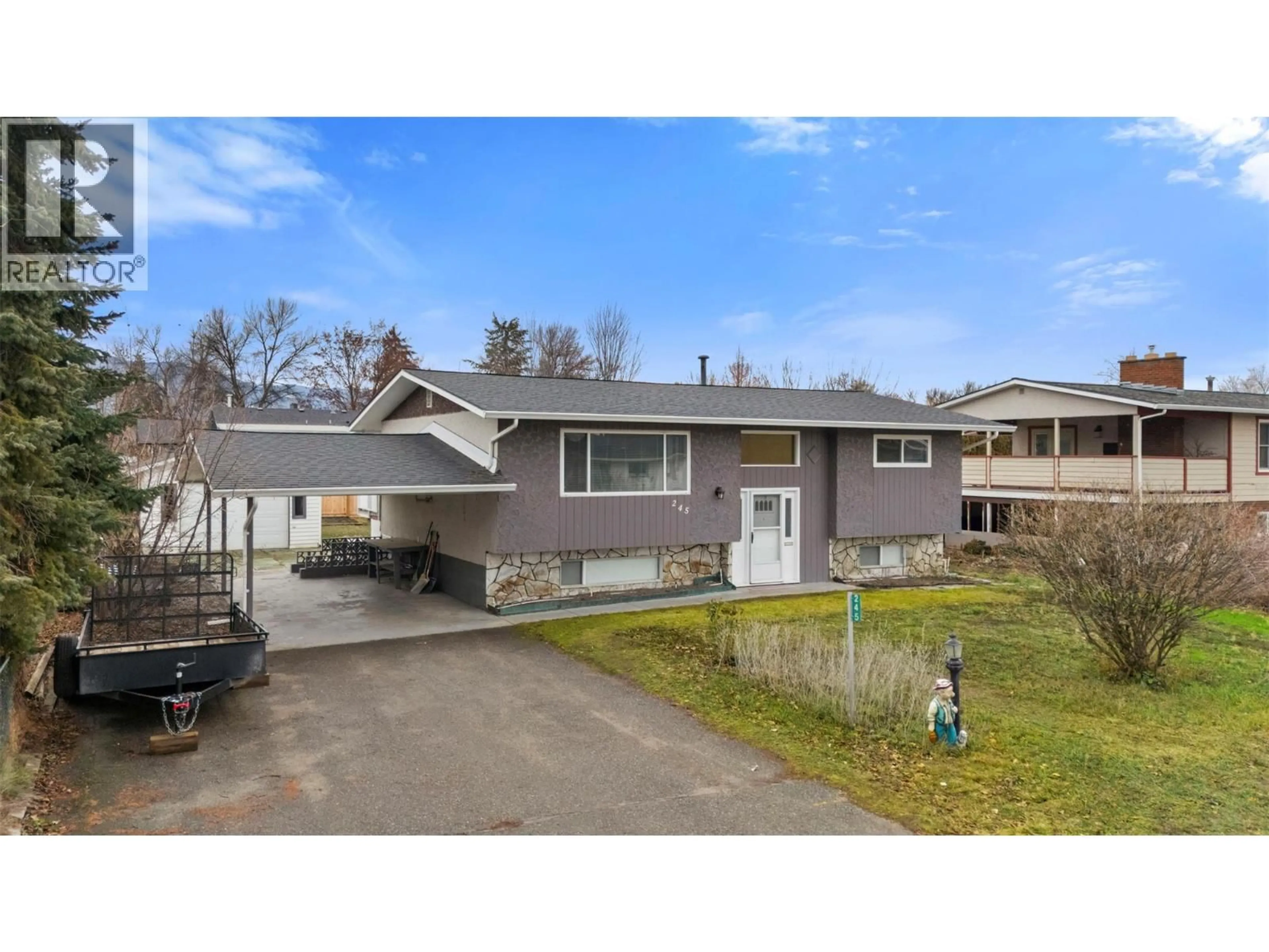 A pic from outside/outdoor area/front of a property/back of a property/a pic from drone, street for 245 ADVENTURE ROAD, Kelowna British Columbia V1X1N5