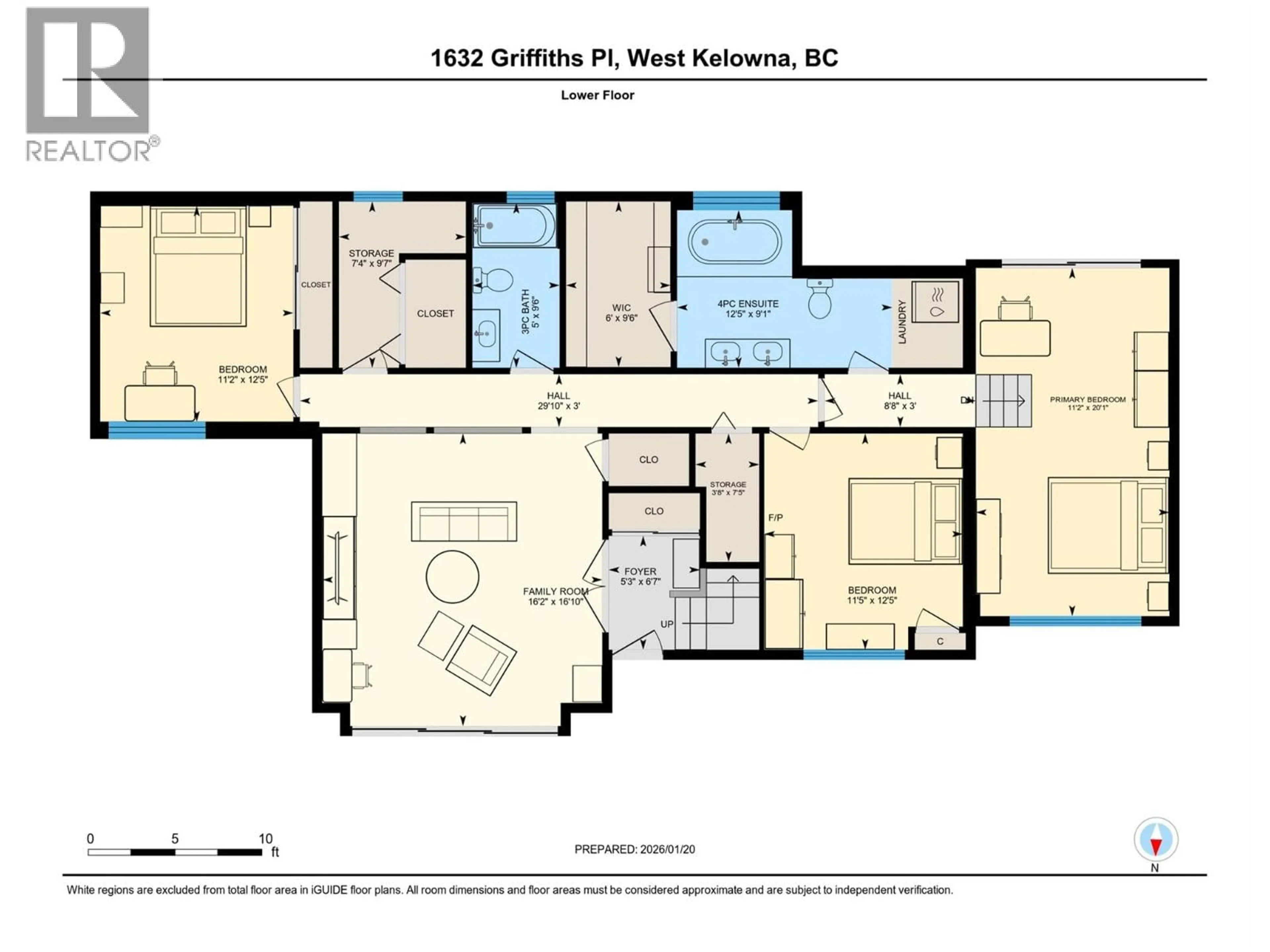 Floor plan for 1632 GRIFFITHS PLACE, West Kelowna British Columbia V1Z2T7