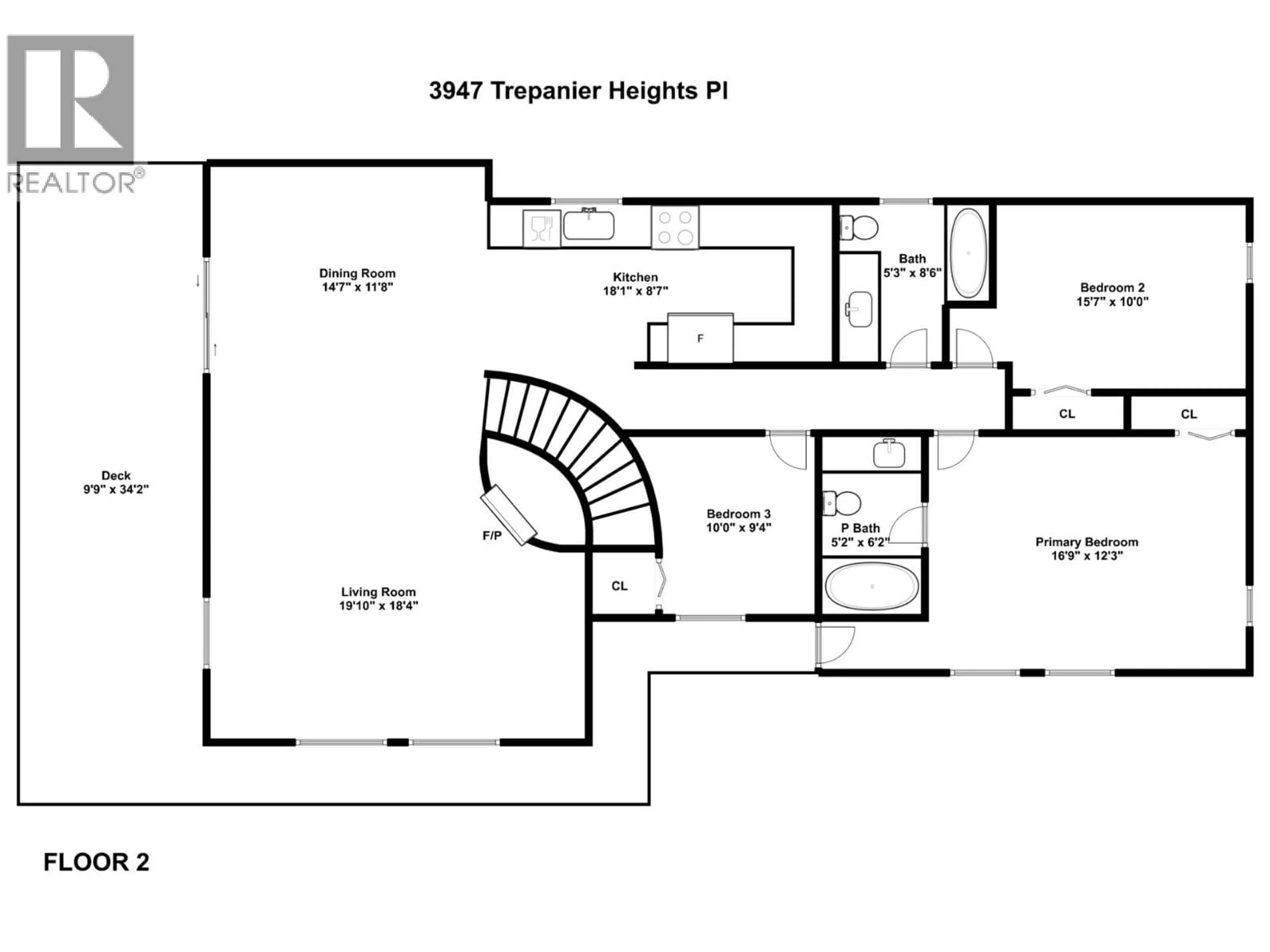 Floor plan for 3947 TREPANIER HEIGHTS PLACE, Peachland British Columbia V0H1X2