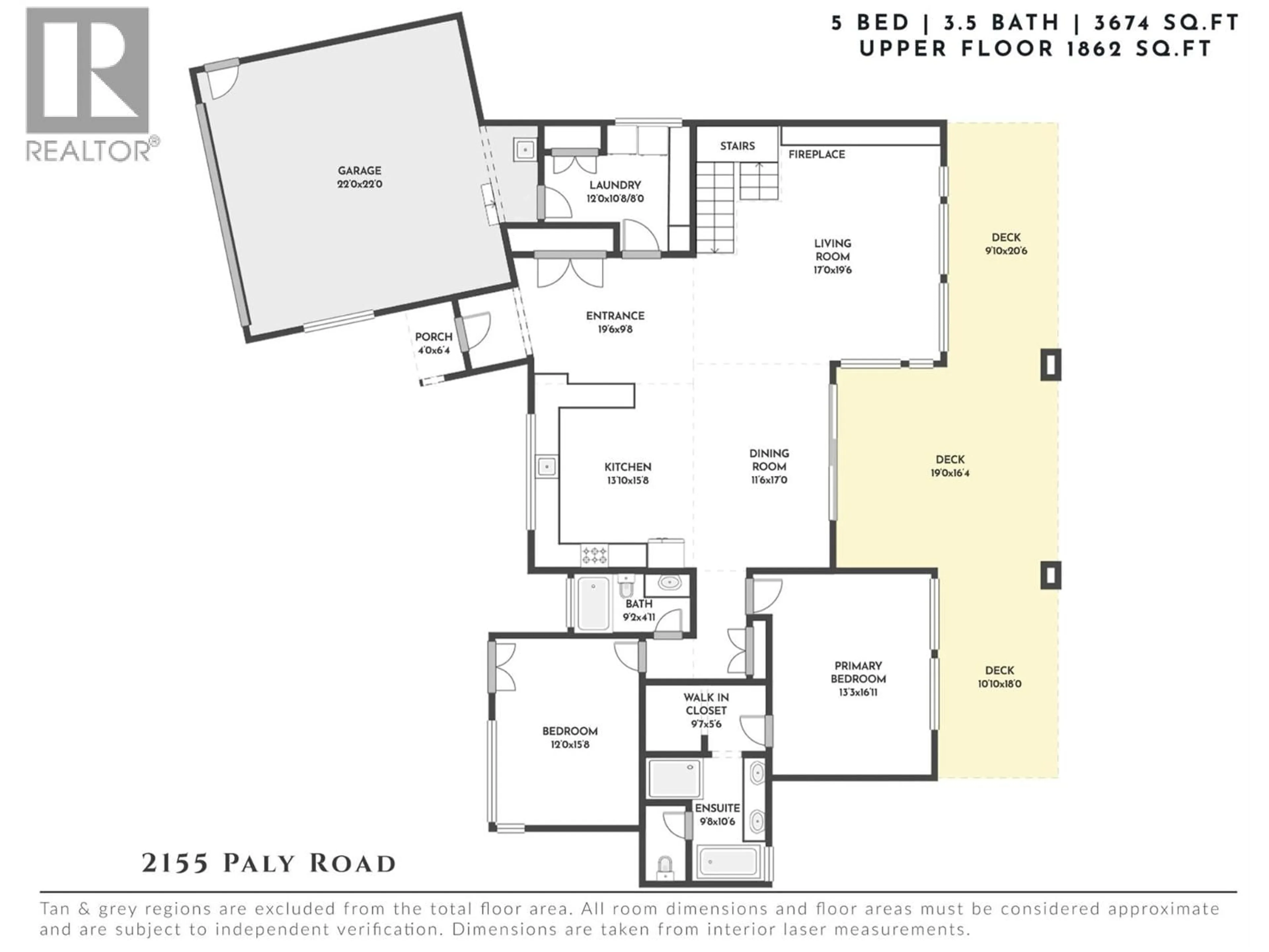 Floor plan for 2155 PALY ROAD, Kelowna British Columbia V1V2B9