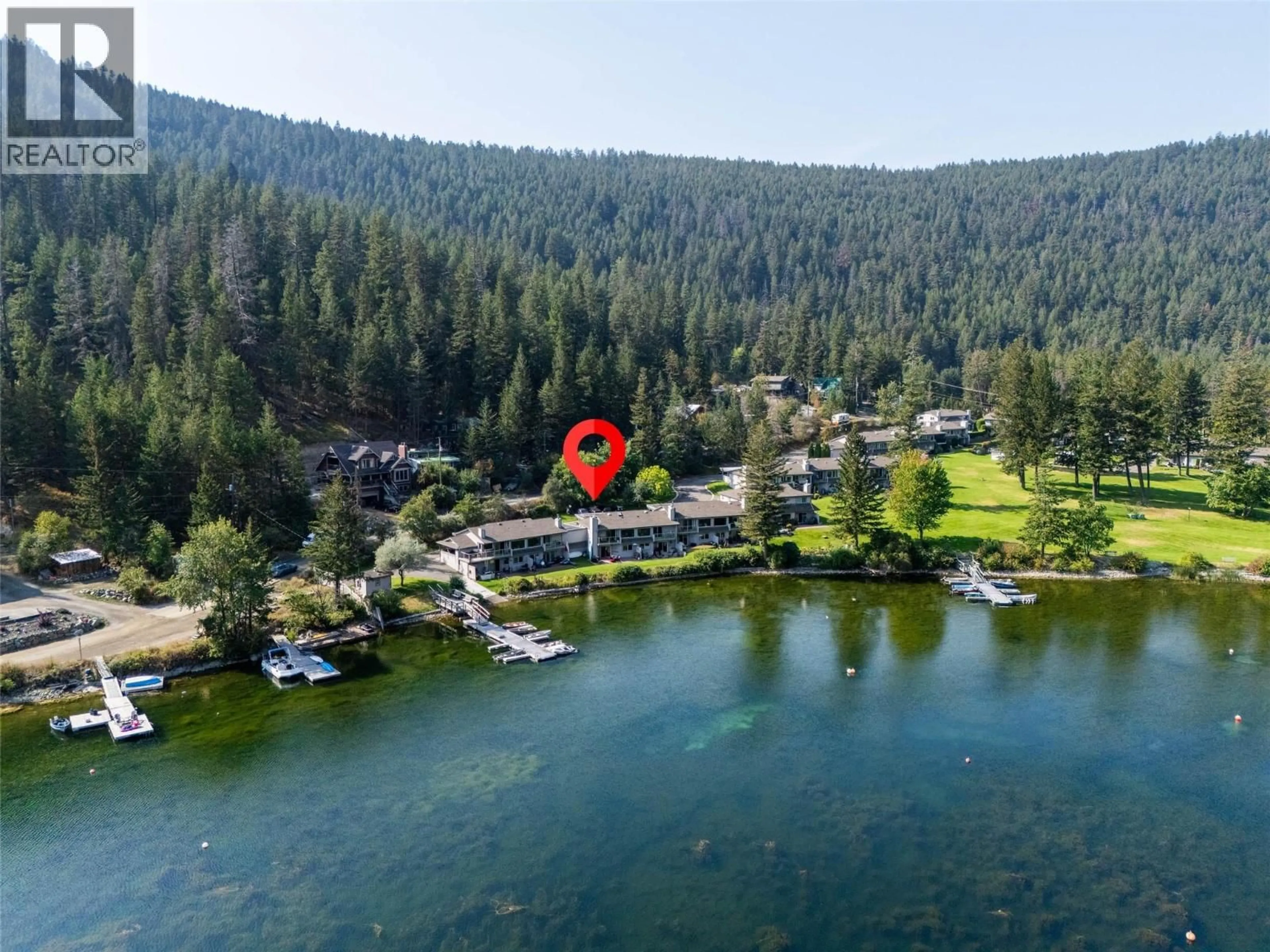 A pic from outside/outdoor area/front of a property/back of a property/a pic from drone, water/lake/river/ocean view for 3 - 1801 PAUL LAKE ROAD, Kamloops British Columbia V2H1N7