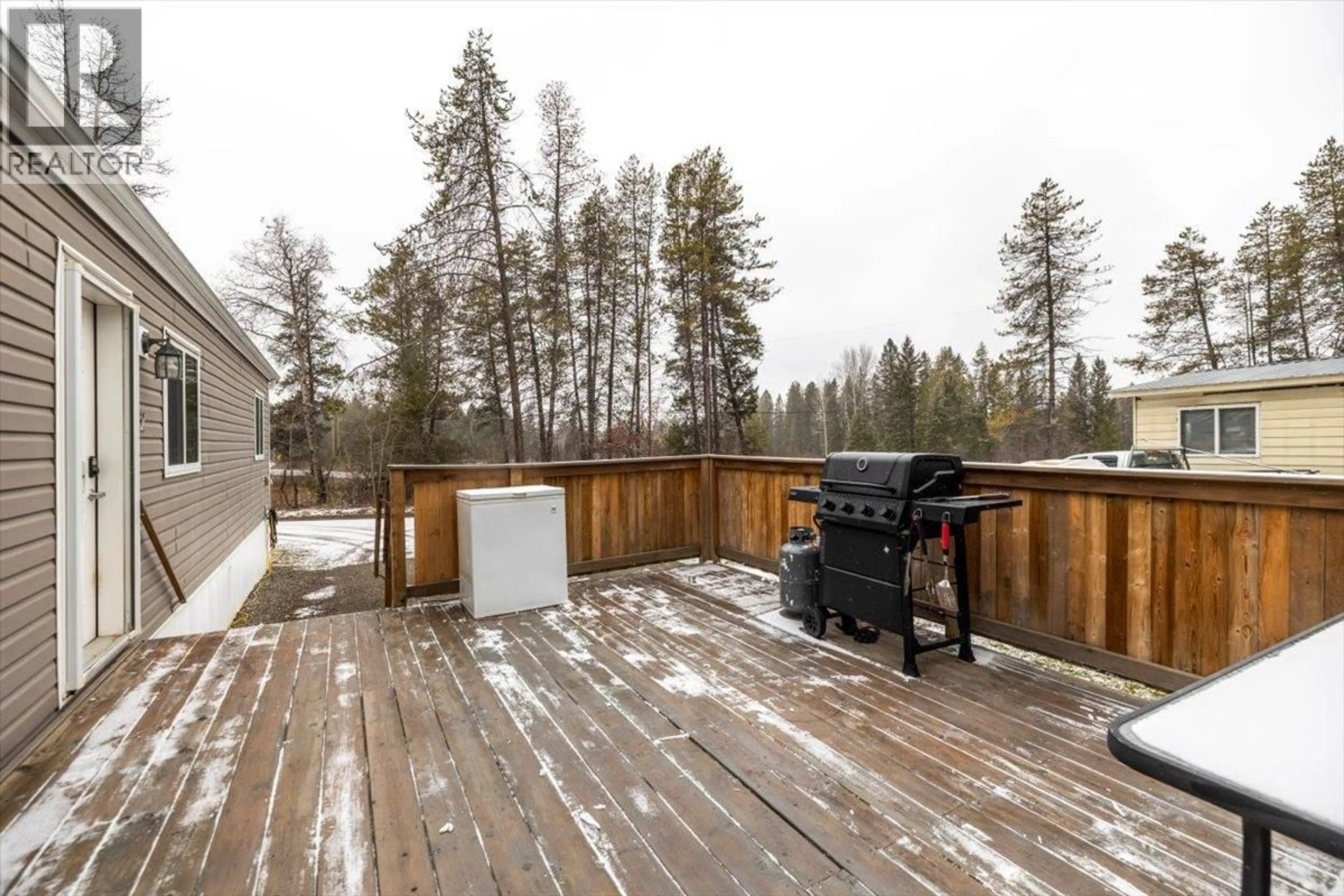 Patio, forest/trees view for 2 - 8470 CAITHNESS ROAD, Elko British Columbia V0B1T3
