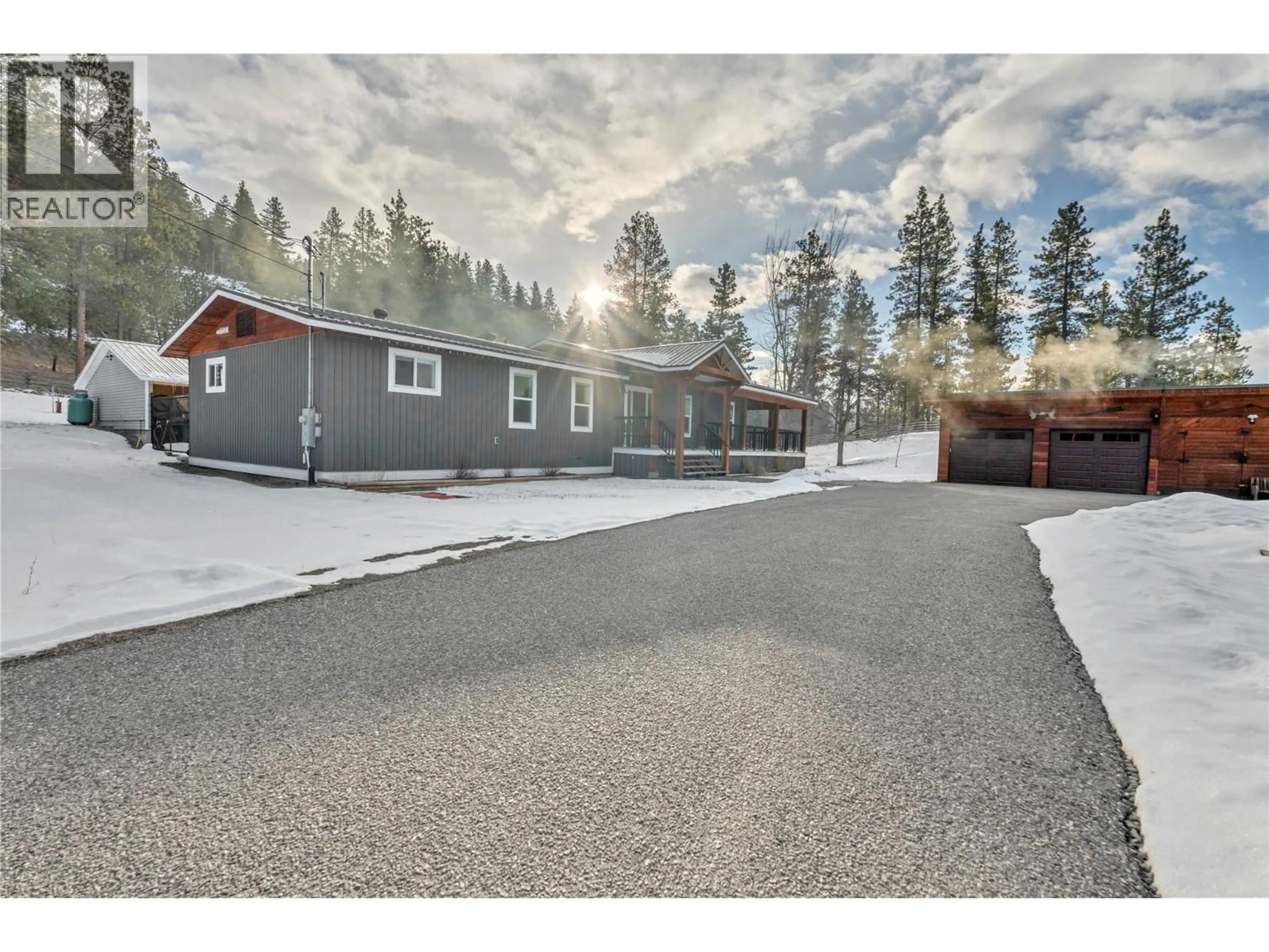 A pic from outside/outdoor area/front of a property/back of a property/a pic from drone, street for 451 PRINCETON SUMMERLAND ROAD, Princeton British Columbia V0X1W0