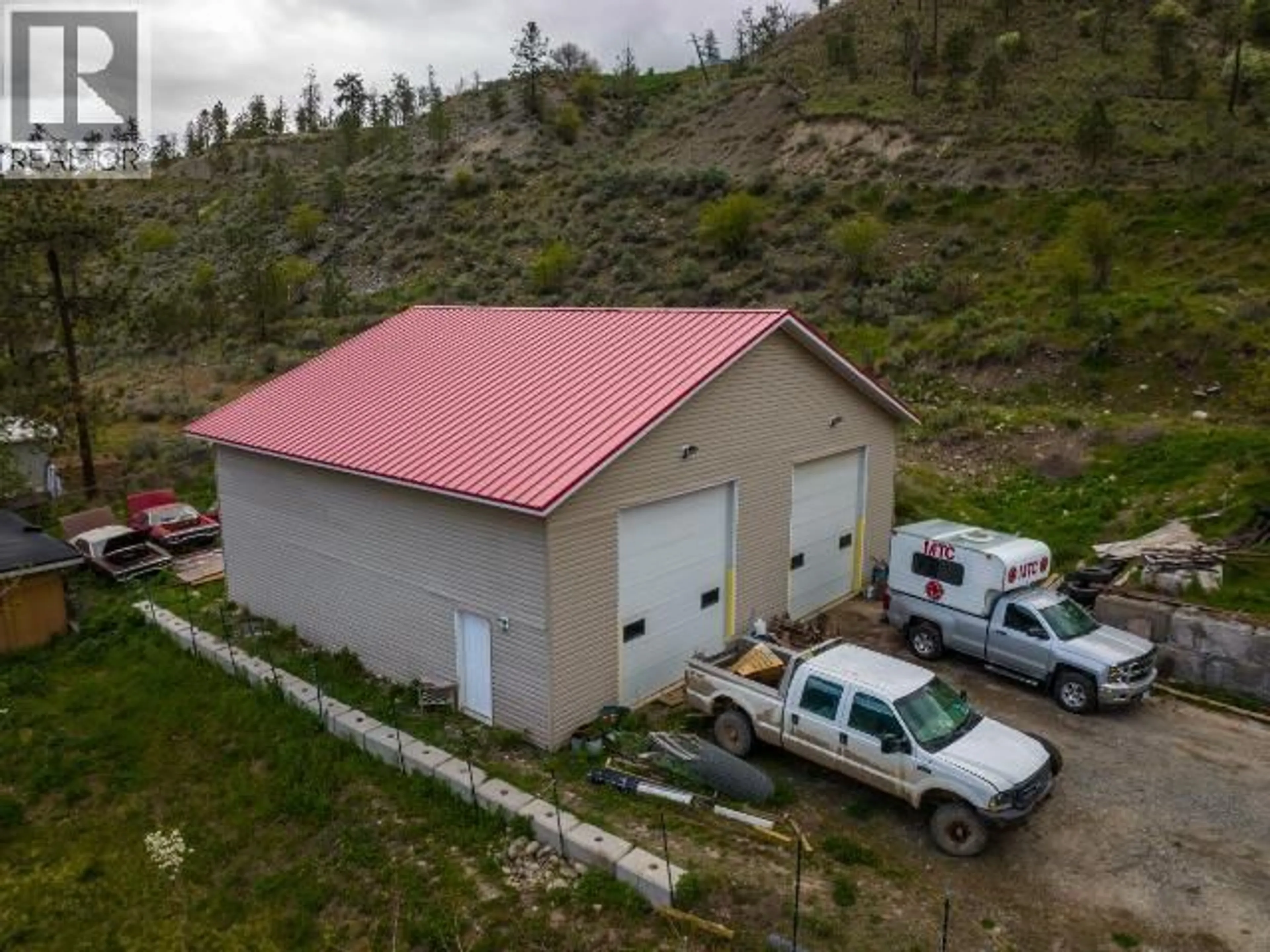 A pic from outside/outdoor area/front of a property/back of a property/a pic from drone, building for 454 HIGHWAY 12 OTHER, Lillooet British Columbia V0K1V0
