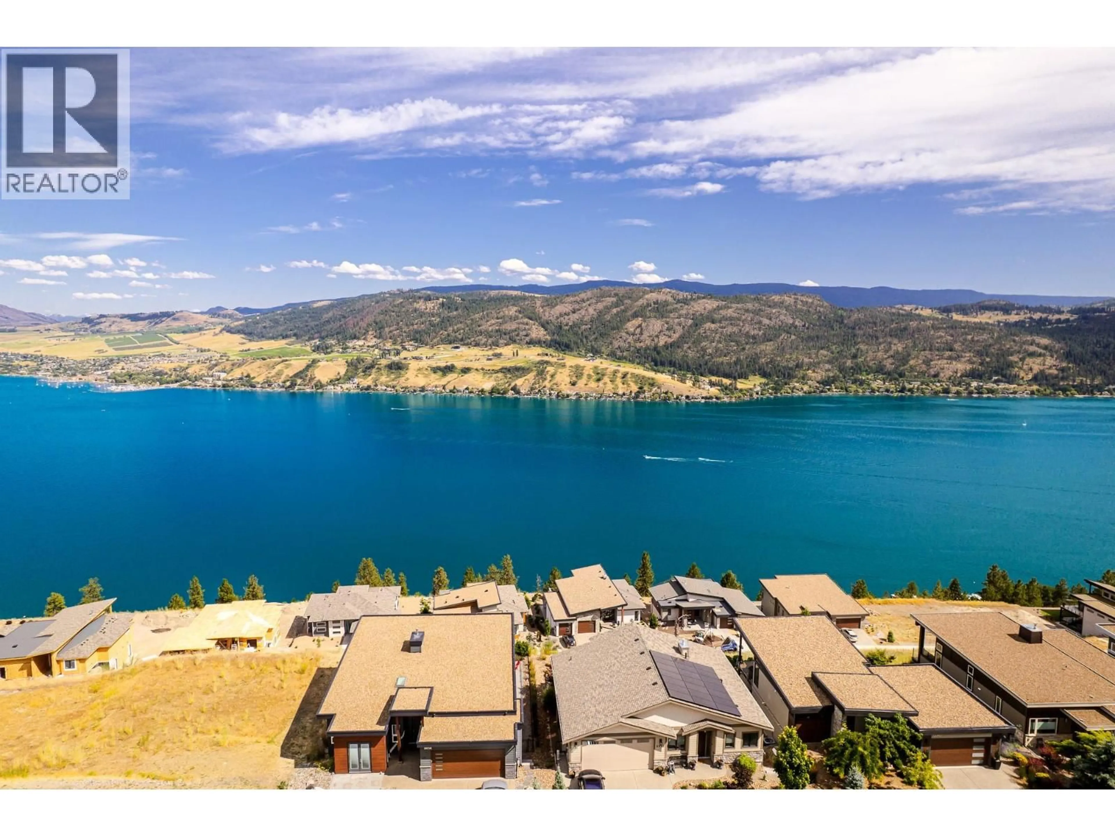 A pic from outside/outdoor area/front of a property/back of a property/a pic from drone, water/lake/river/ocean view for 8928 TAVISTOCK ROAD, Vernon British Columbia V1H2L4