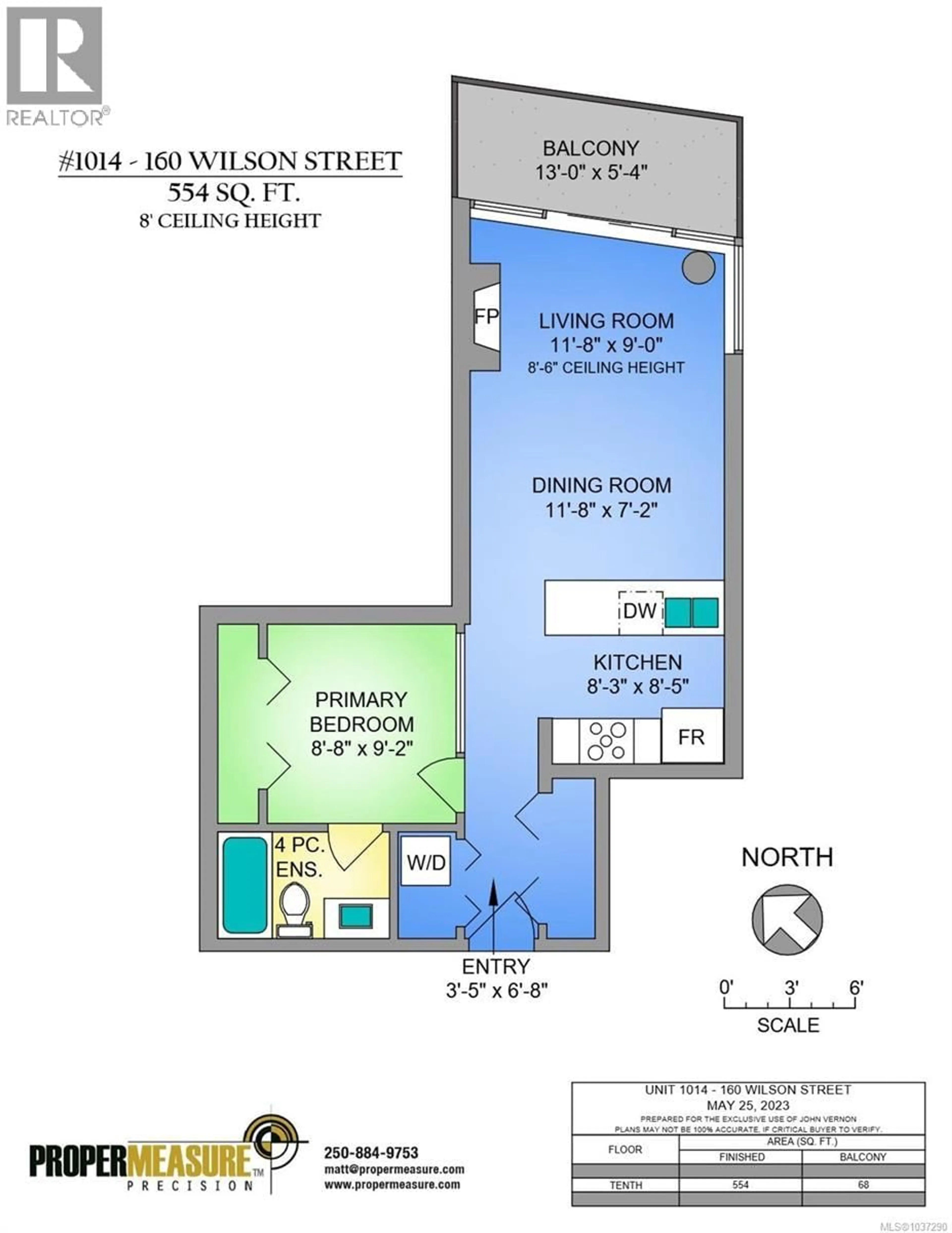 Floor plan for 1014 - 160 WILSON STREET, Victoria British Columbia V9A7P9