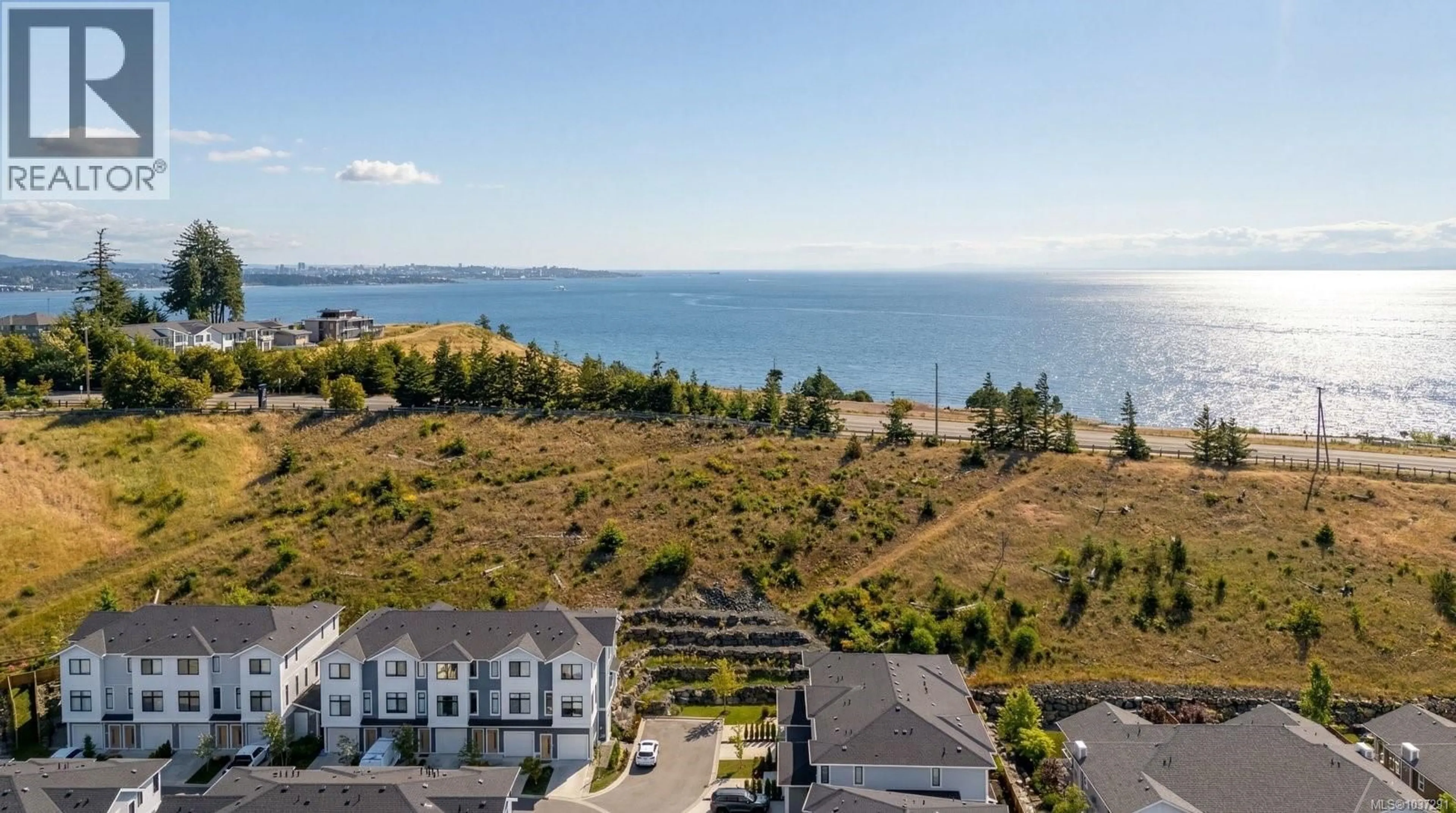 A pic from outside/outdoor area/front of a property/back of a property/a pic from drone, water/lake/river/ocean view for 51 - 255 CASPIAN DRIVE, Colwood British Columbia V9C0R9