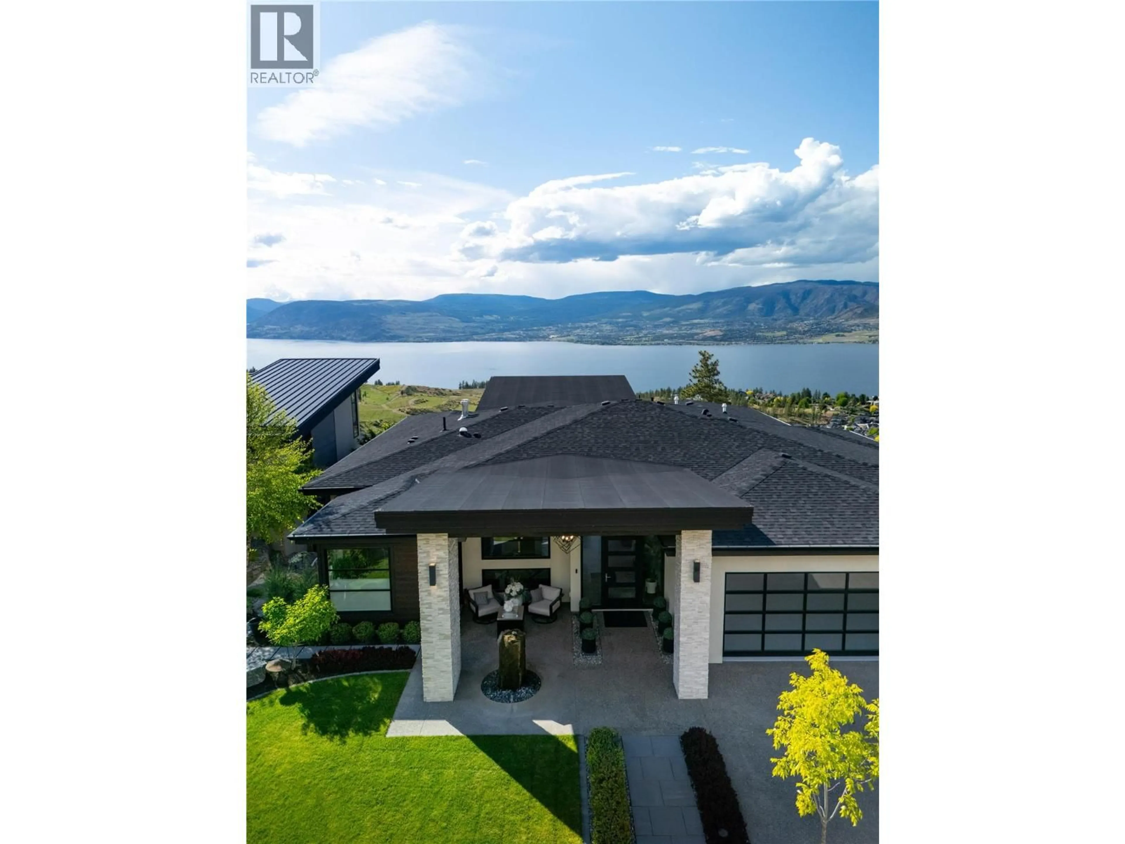 A pic from outside/outdoor area/front of a property/back of a property/a pic from drone, water/lake/river/ocean view for 111 - 5650 THE EDGE PLACE, Kelowna British Columbia V1W4L5
