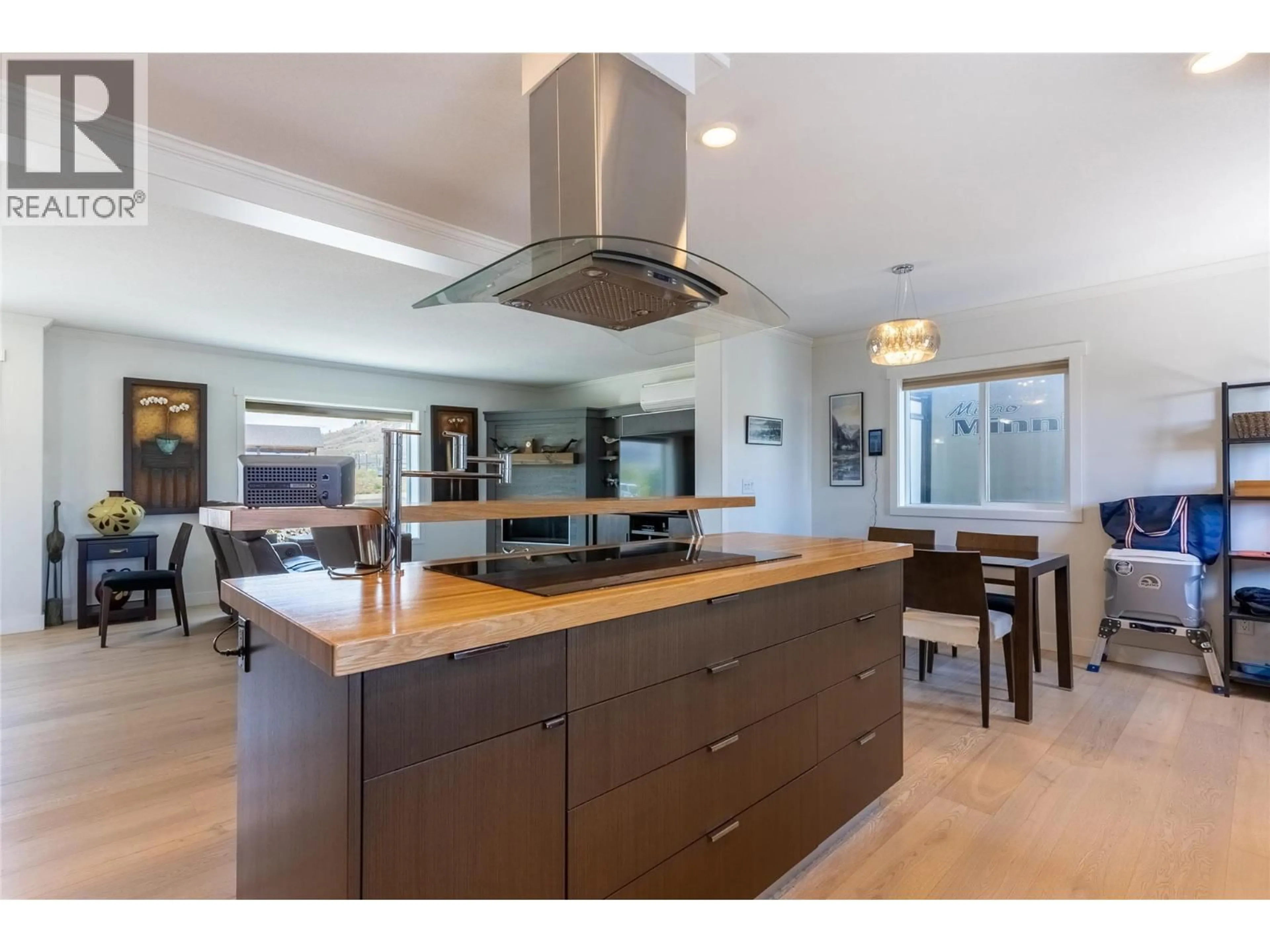 Open concept kitchen, wood/laminate floor for 1465 LOPEZ CREEK DRIVE, Cache Creek British Columbia V0K1H0