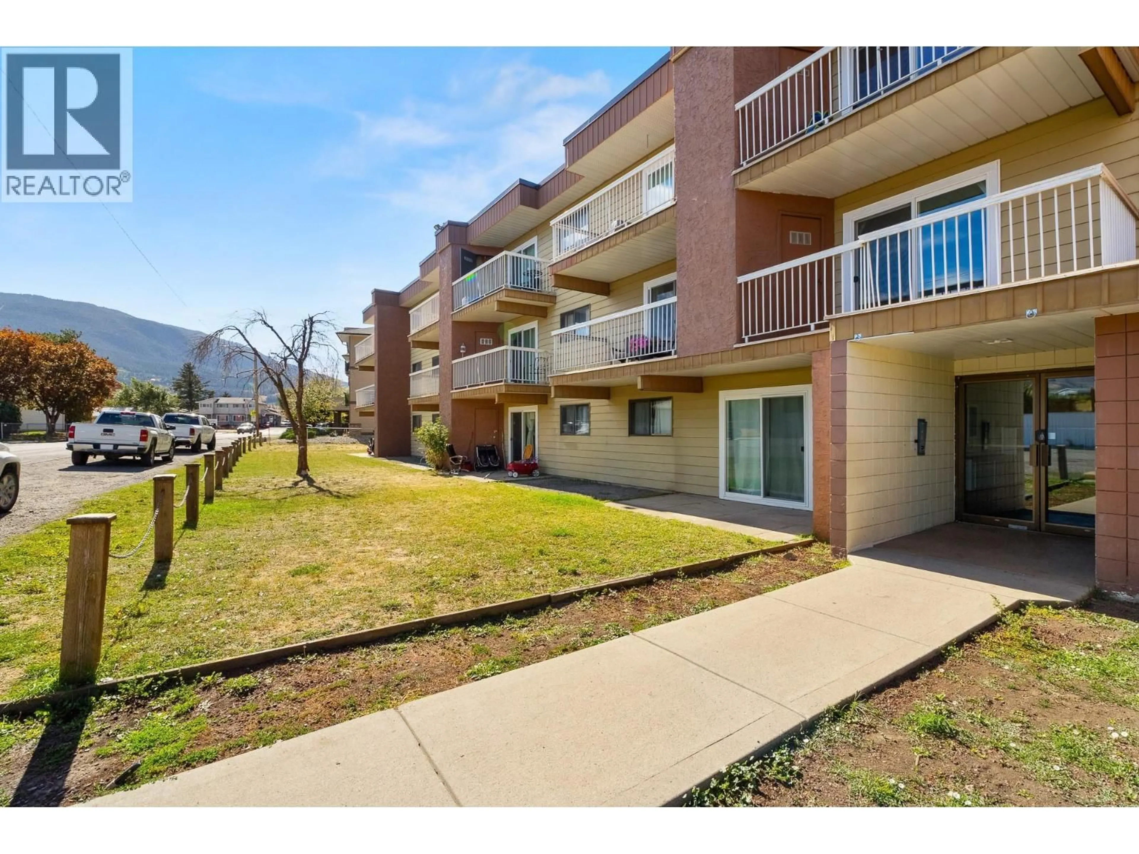 Patio, mountain view for 314 - 1703 MENZIES STREET, Merritt British Columbia V1K1A6