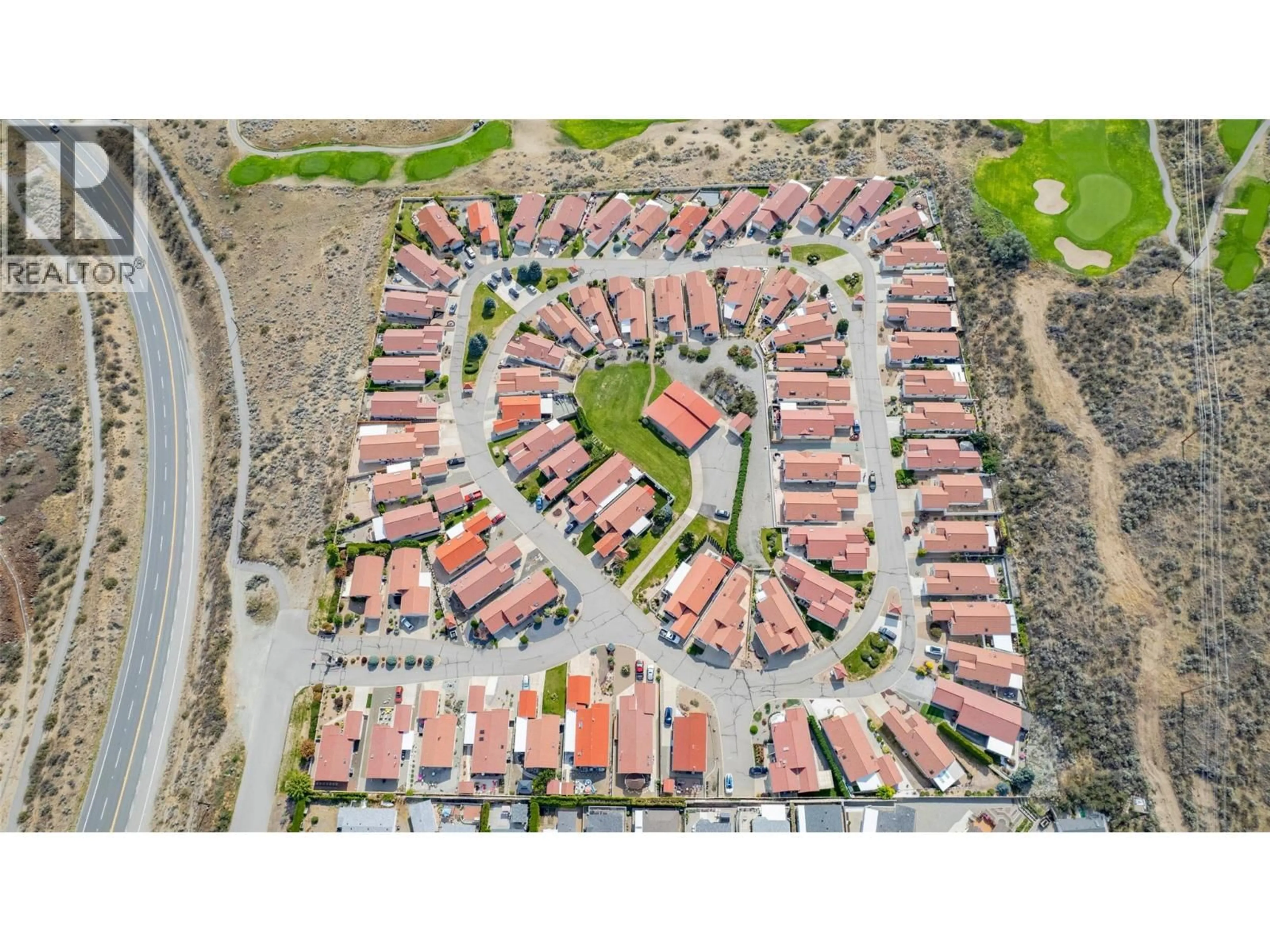 A pic from outside/outdoor area/front of a property/back of a property/a pic from drone, street for 32 - 9400 115 STREET, Osoyoos British Columbia V0H1V5