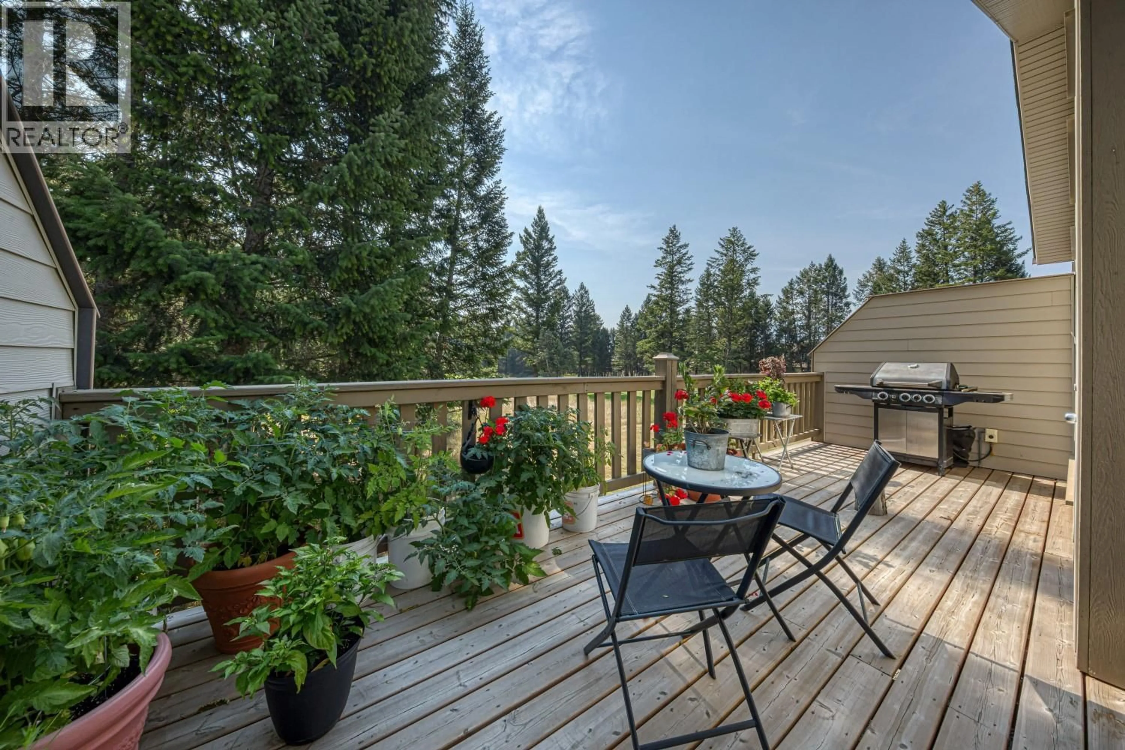 Patio, forest/trees view for 103 - 4880 EDELWEISS STREET, Radium Hot Springs British Columbia V0A1M0