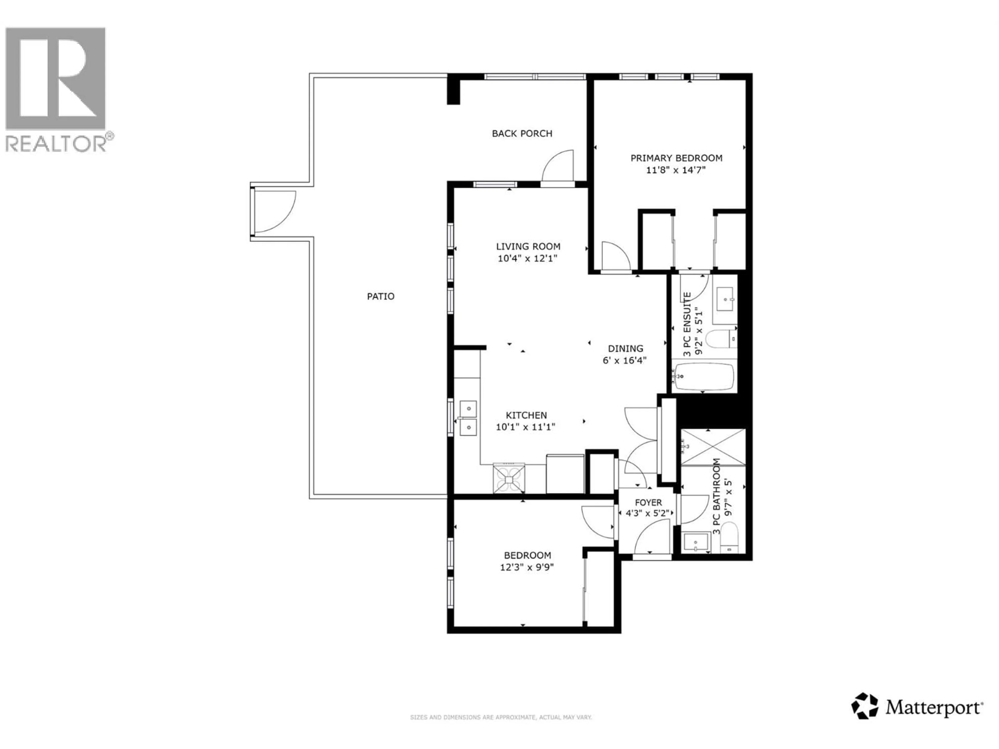 Floor plan for 115 - 1800 RICHTER STREET, Kelowna British Columbia V1Y6C7