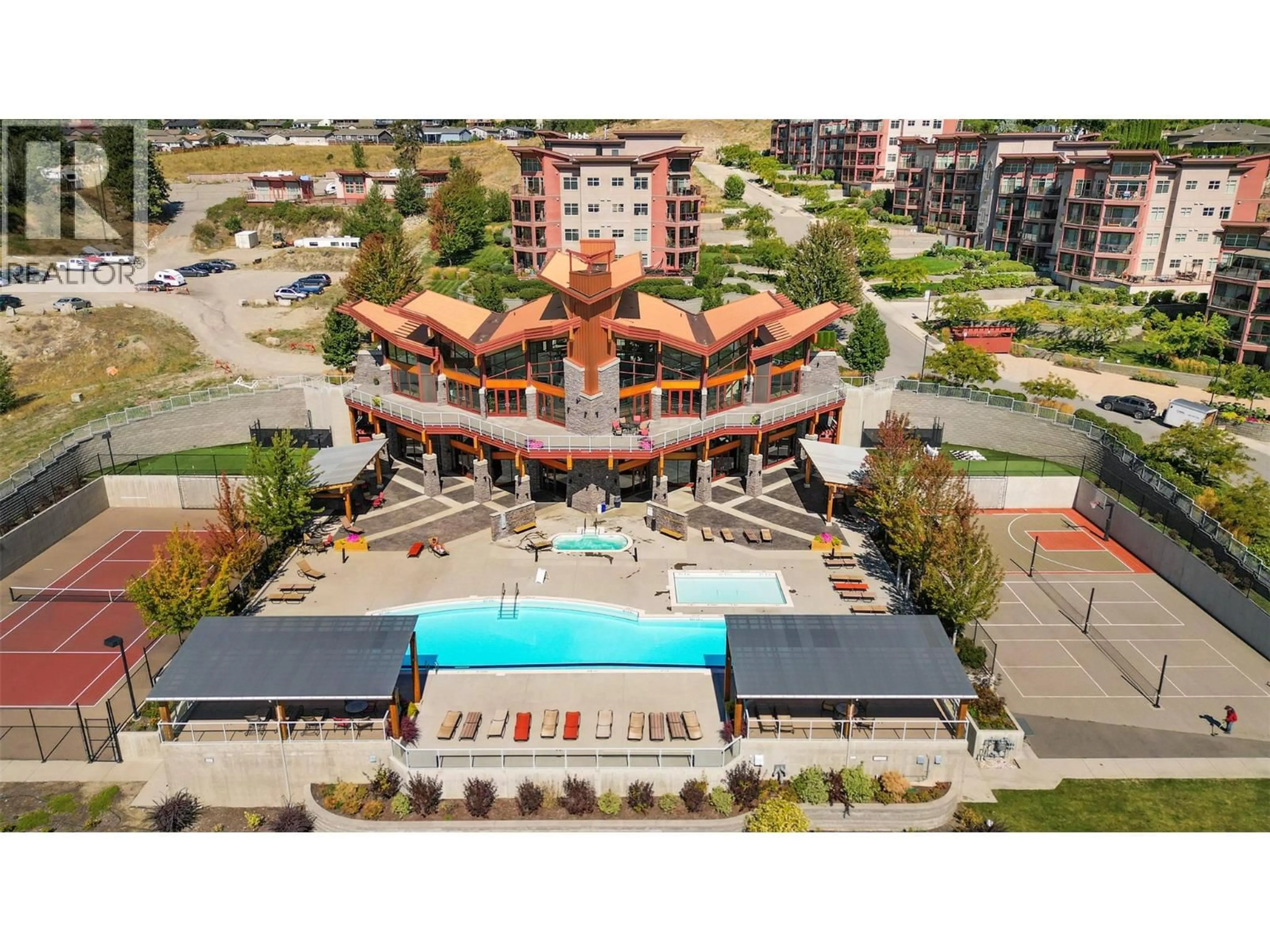 A pic from outside/outdoor area/front of a property/back of a property/a pic from drone, city buildings view from balcony for 202 - 3220 SKYVIEW LANE, West Kelowna British Columbia V4T3J4