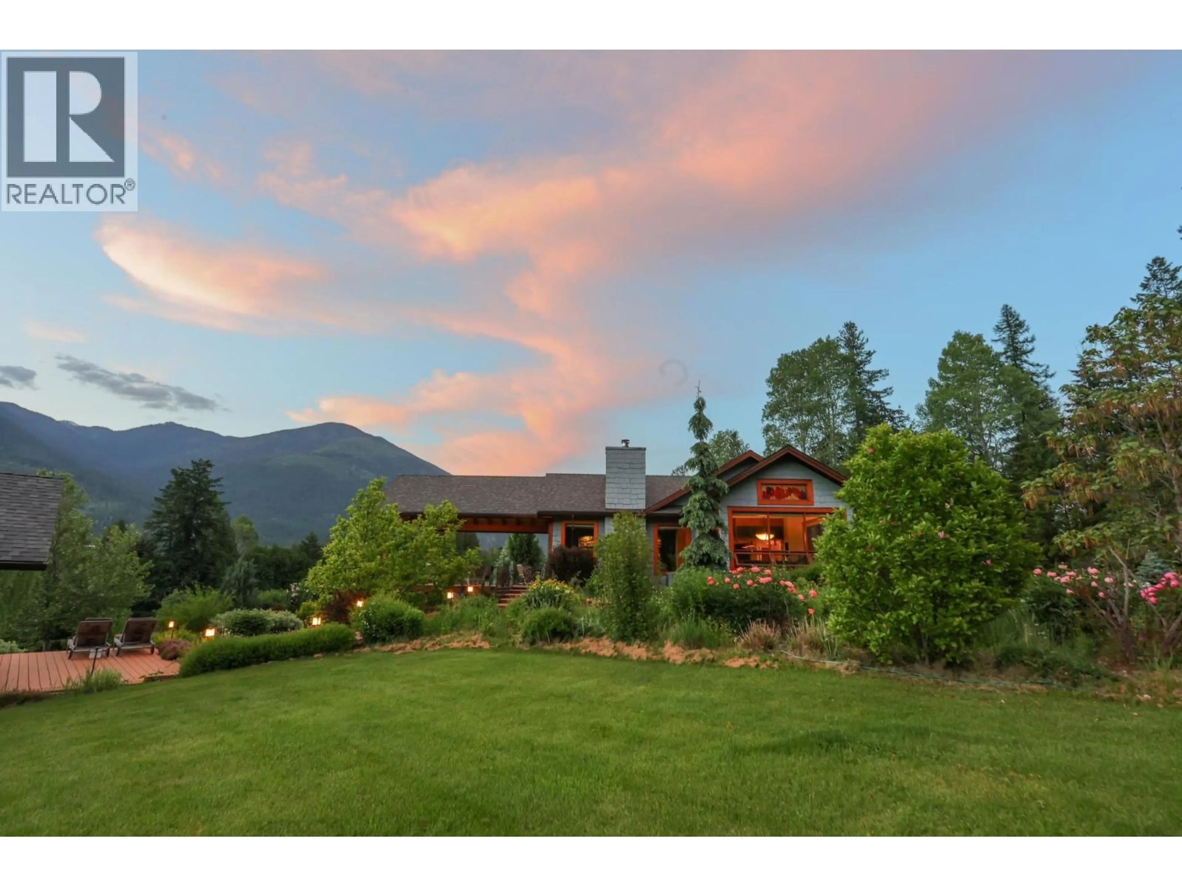 A pic from outside/outdoor area/front of a property/back of a property/a pic from drone, mountain view for 6890 HARROP-PROCTER ROAD, Harrop British Columbia V1L6R2