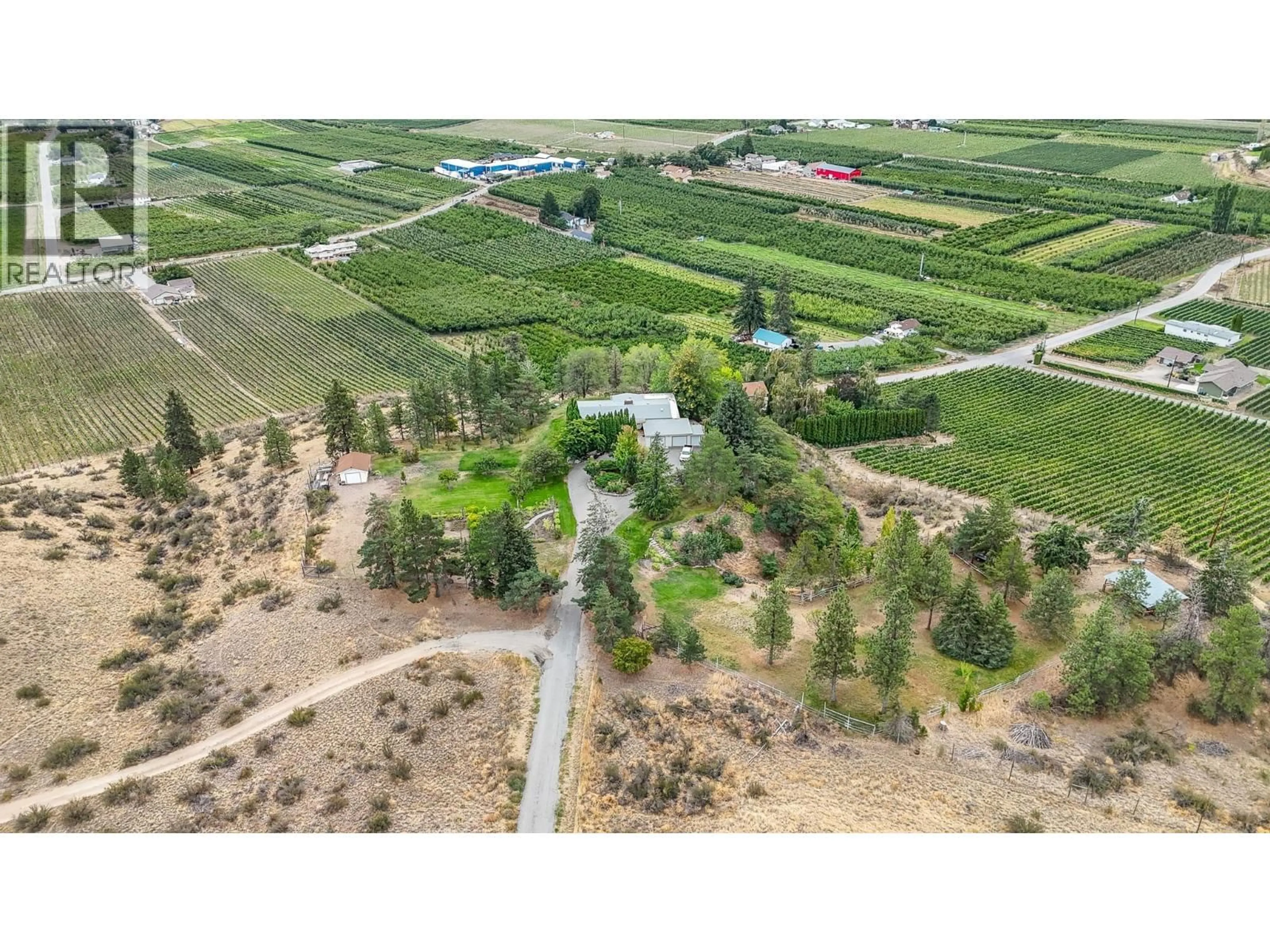 A pic from outside/outdoor area/front of a property/back of a property/a pic from drone, unknown for 101 KNIPPELBERG ROAD, Oliver British Columbia V0H1T5